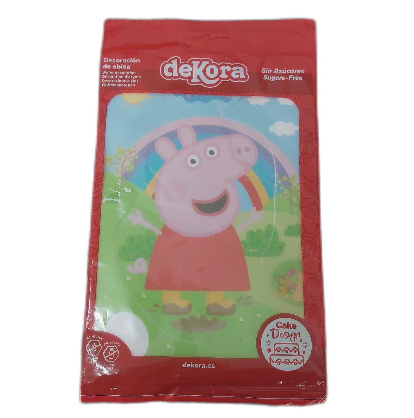 Dekora Tortendeko Torten Zubehör Essbar zum Ausschneiden Peppa Wutz Motiv Kinderparty