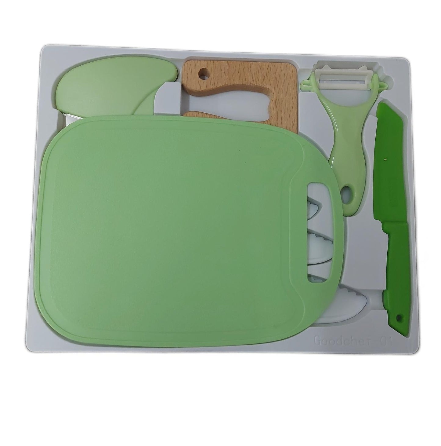 Kindermesser Küchenmesser Kinderküche Set Schneiden Kochen Obst 8 Teilig Kinderbesteck