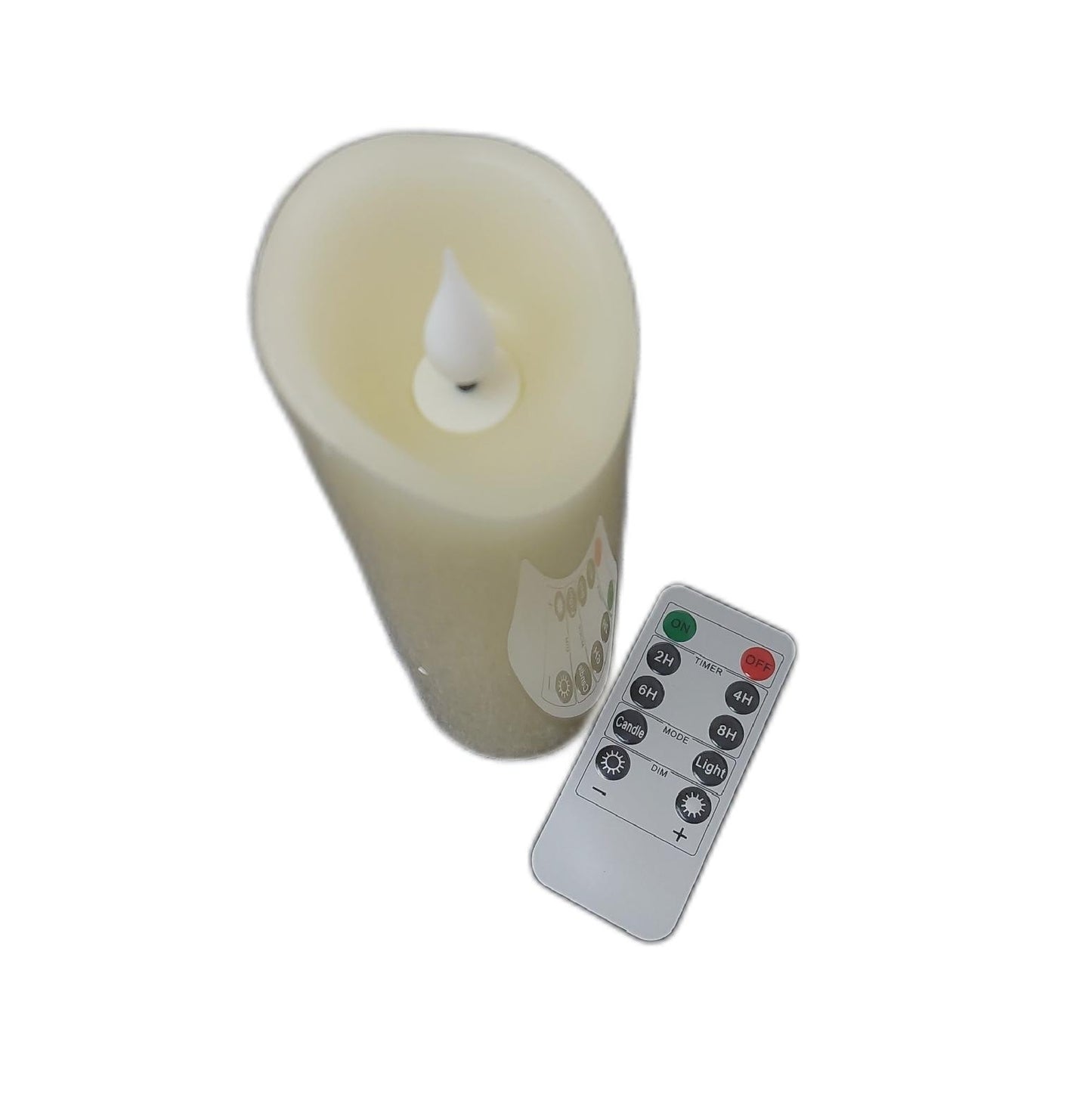 Koelaa LED Kerzen Wohnaccessoires Echtwachs mit Fernbedienung Timer Funktion 3D Flammeneffekt