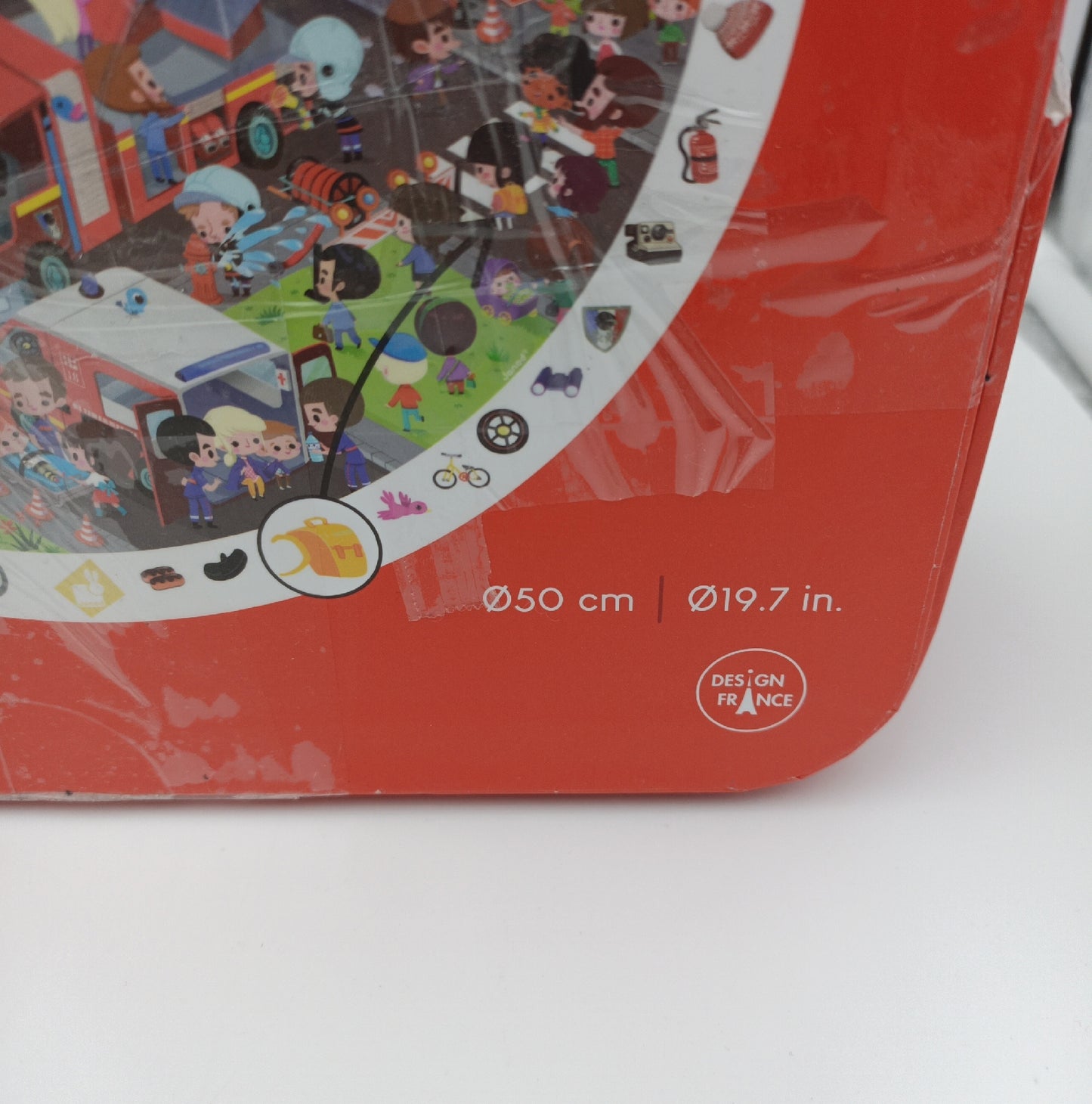 Janod Beobachtungspuzzle Spielzeug Feuerwehrleute Rot 208 Teile Koffer Herausforderung
