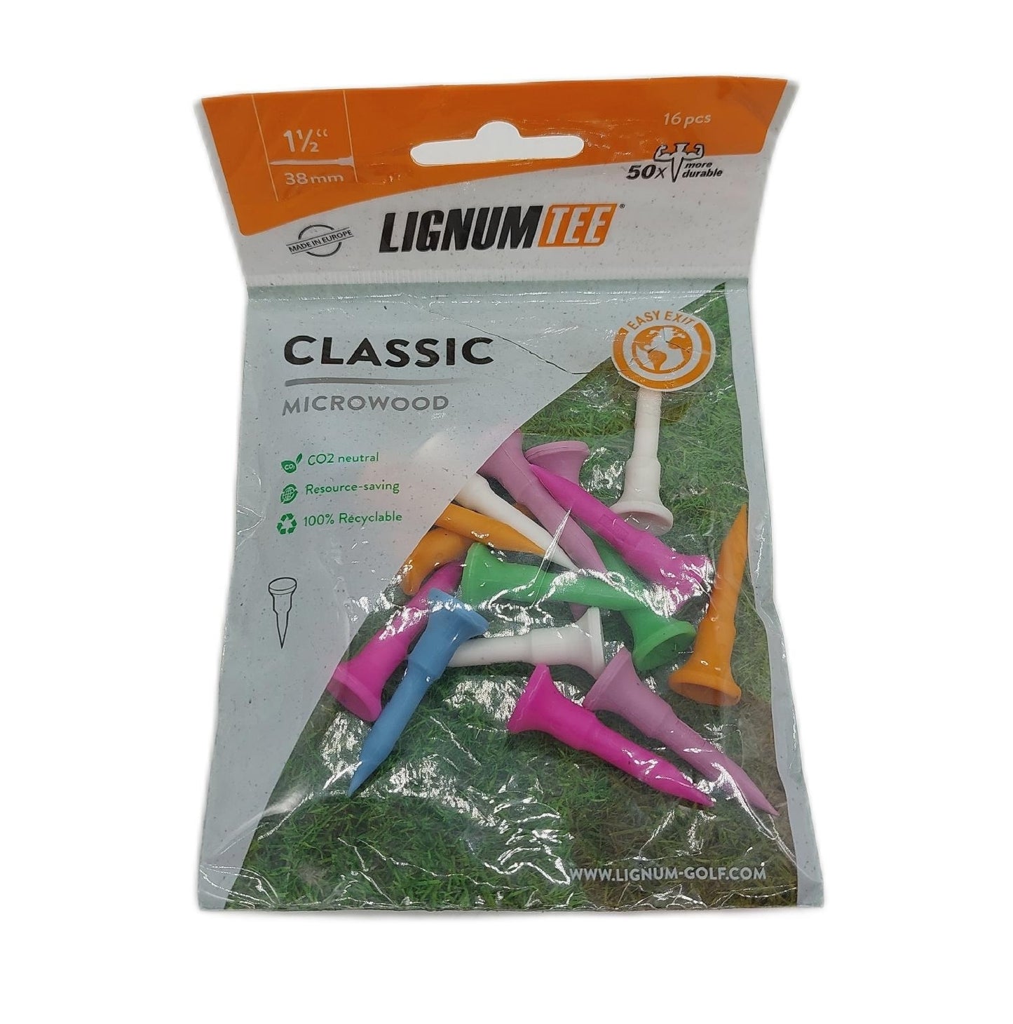 LIGNUM T Shirts Bekleidung 38MM Pack 16 Golf Freizeit Unisex Neon Mix