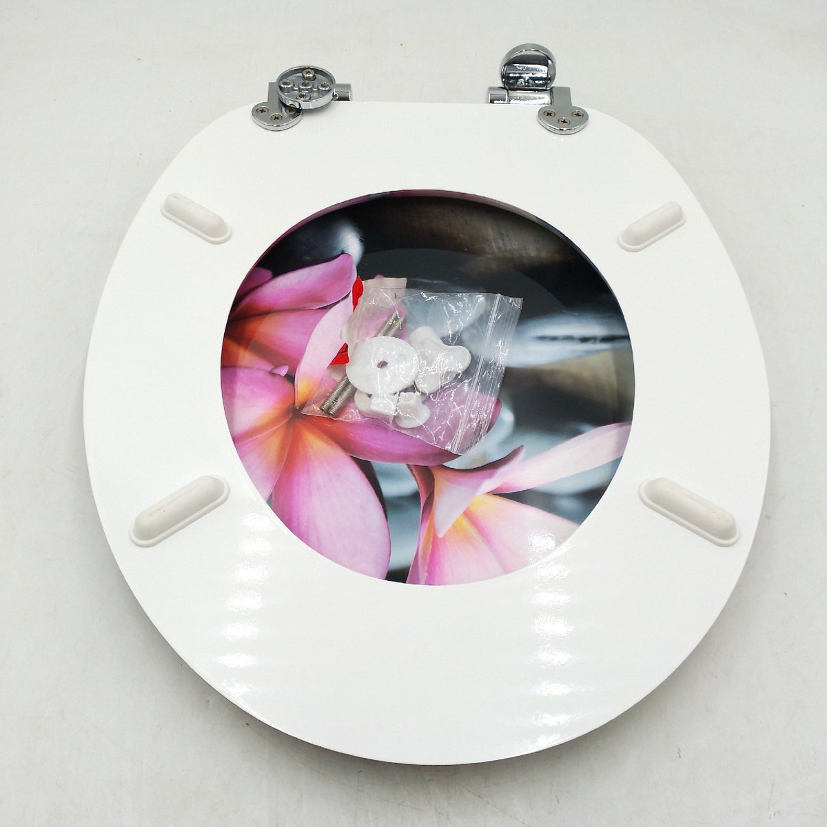 WOLTU Toilettendeckel Badzubehör MDF Wc Sitz mit Absenkautom