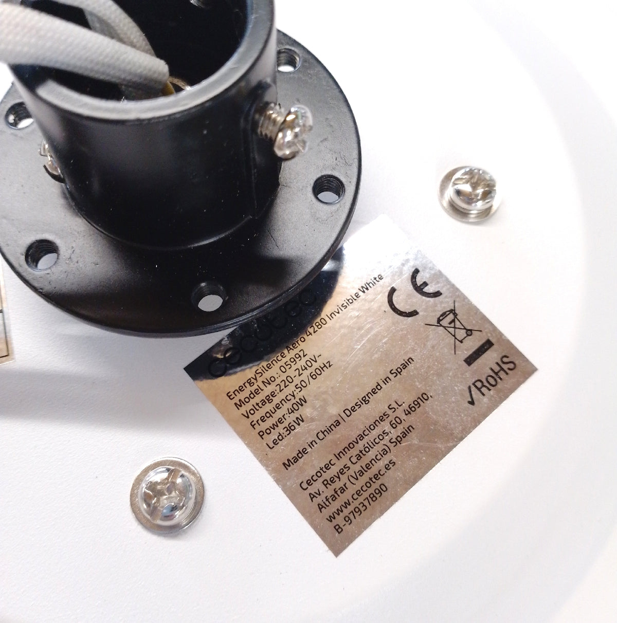 Cecotec Deckenventilator praktischen Flügeln Lampe EnergySilence Aero 4280