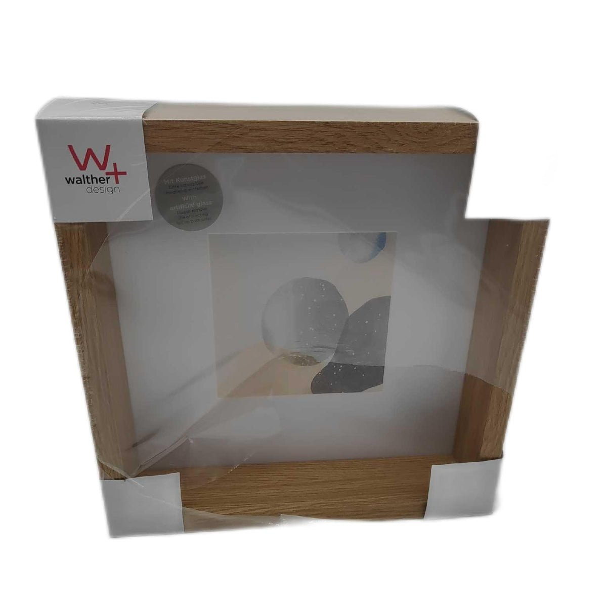 Walther design Bilderrahmen Shape 3D FSC Holzrahmen 25x25 cm Eiche Natur Home