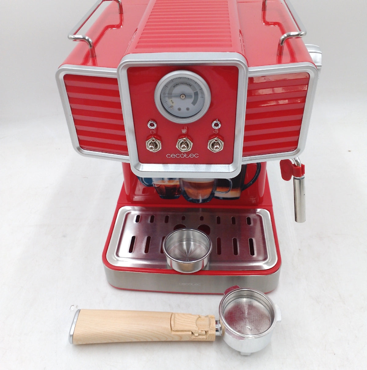 Cecotec Espresso Maschine Kaffeemaschinen Power Espresso 20 Traditionell Hellrot Effizient