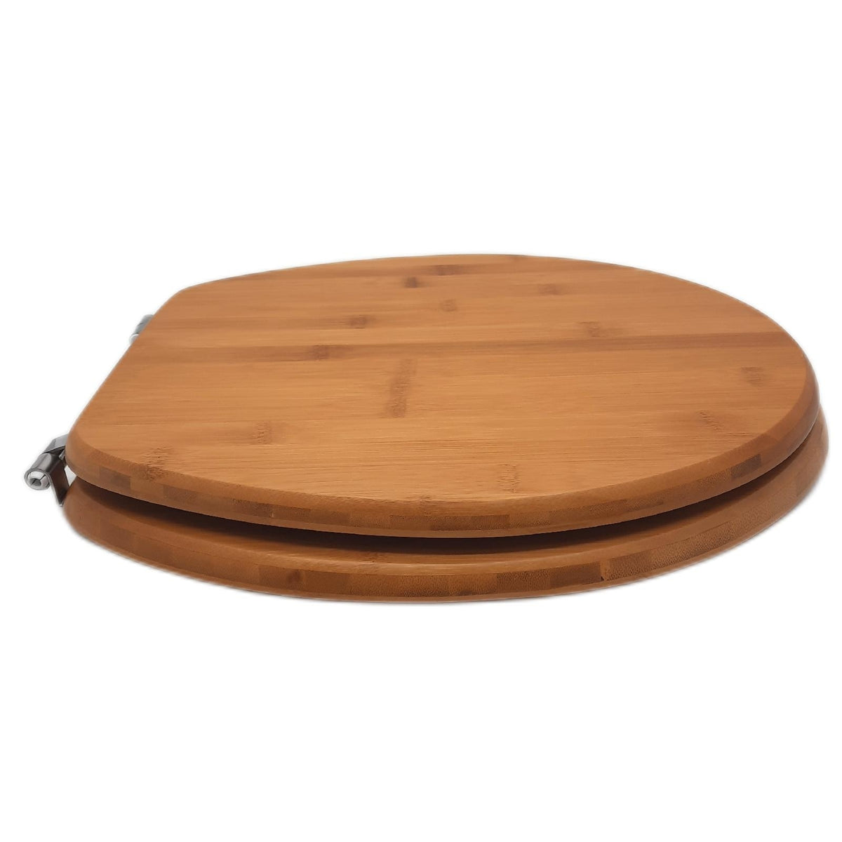 MSV Bambus-WC-Sitz mit Edelstahlscharnieren, MDF, Edelstahl, 42,-Beschädigung