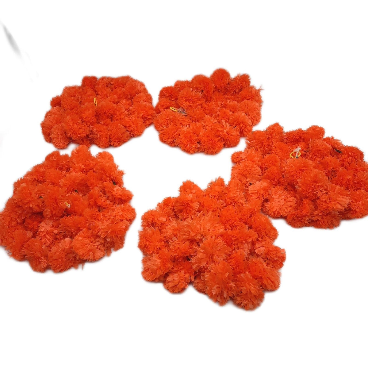 Po Veg künstliche Blumen Girlande Dekoration Ringelblume hellorange 152 cm Garten D