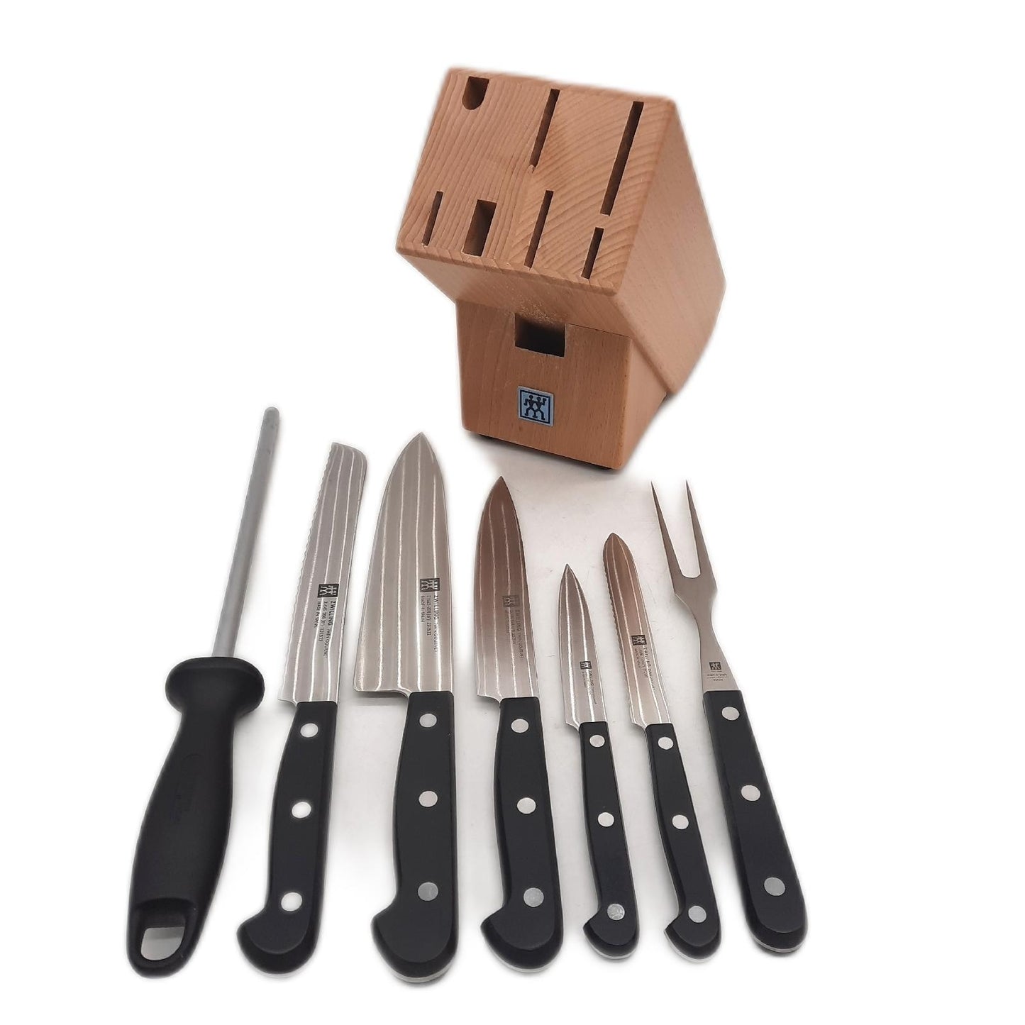ZWILLING Messerblock 9-tlg. Holzblock Messer Schere aus rostfrei - Unvollständig