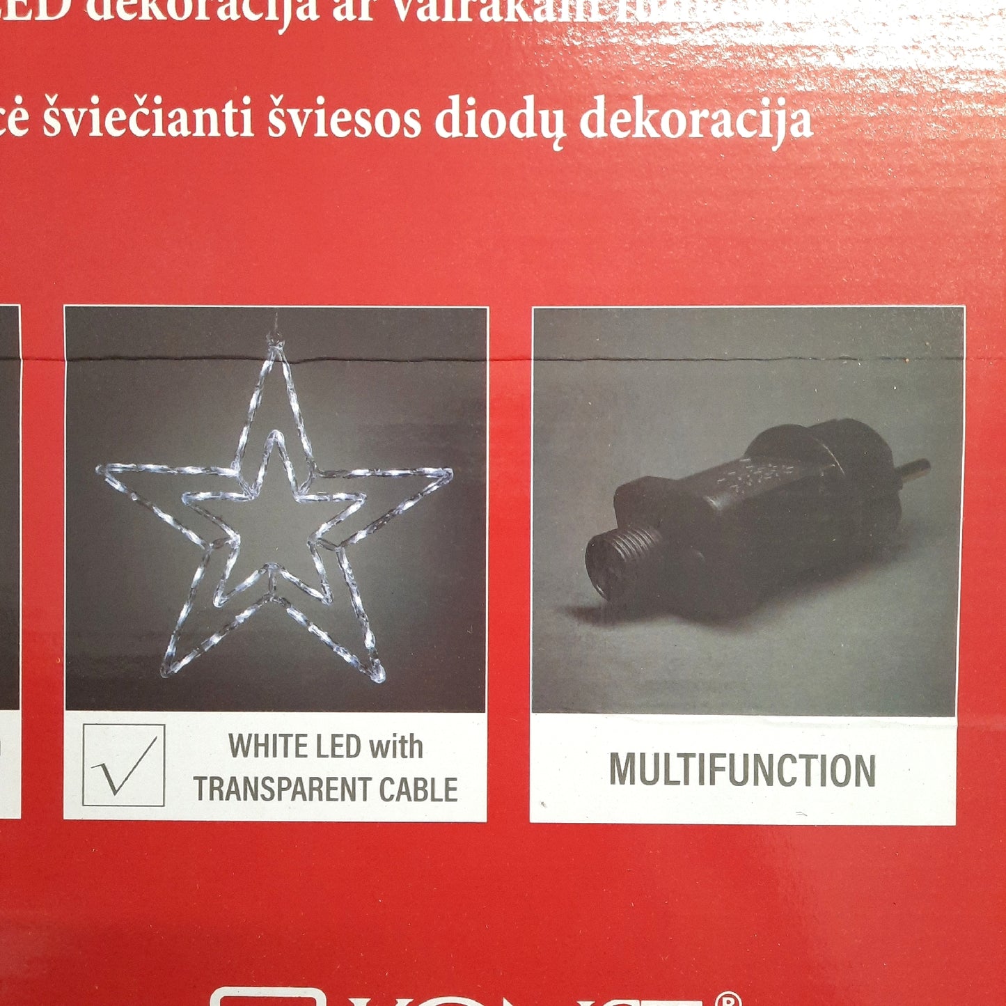 Konstsmide LED Stern Dekoration Konstsmide Acryl 8 Funktionen Steuergerät Memory
