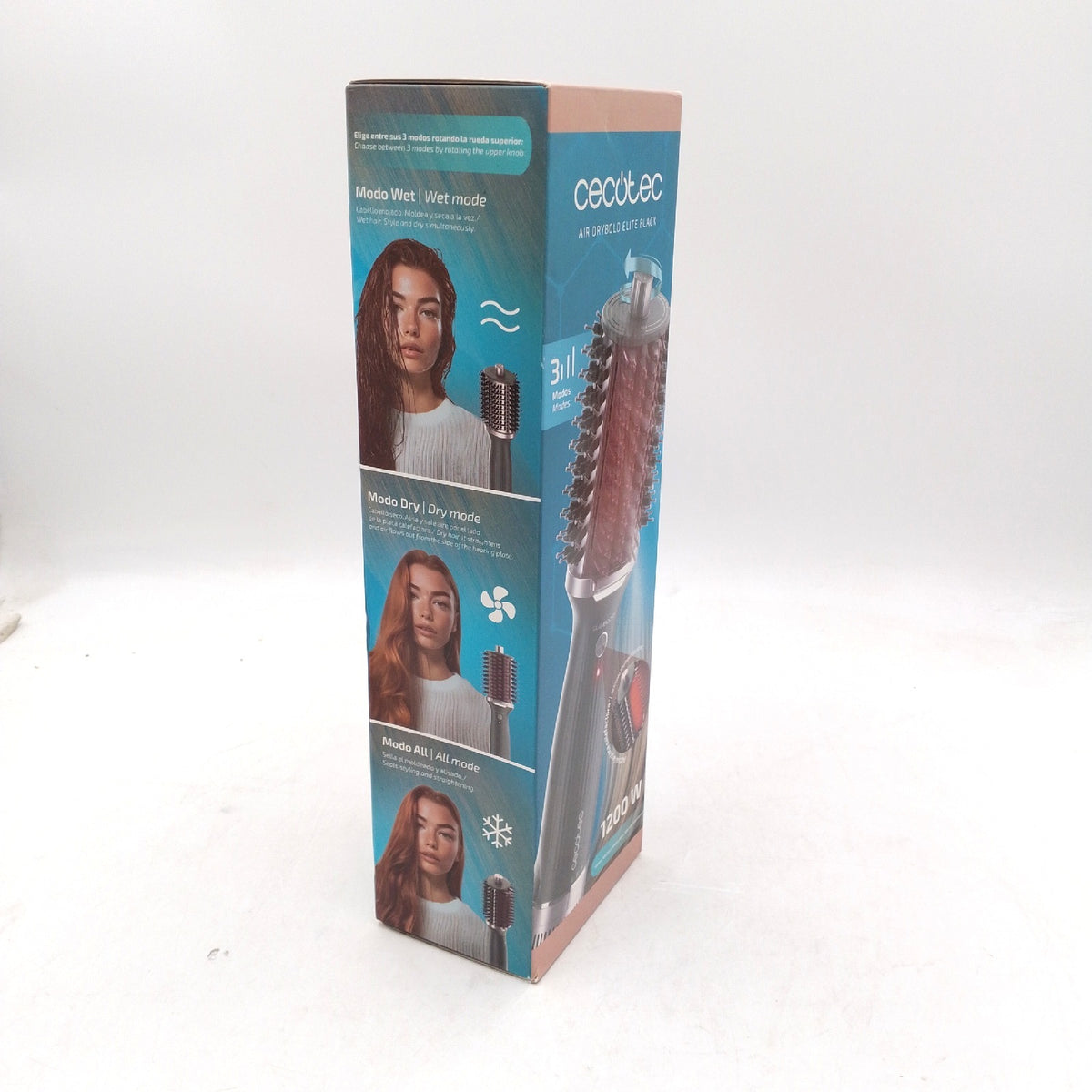 Cecotec Stylingbürste Air DryBold Elite Black Warmluftbürste 1200W 3 Modi