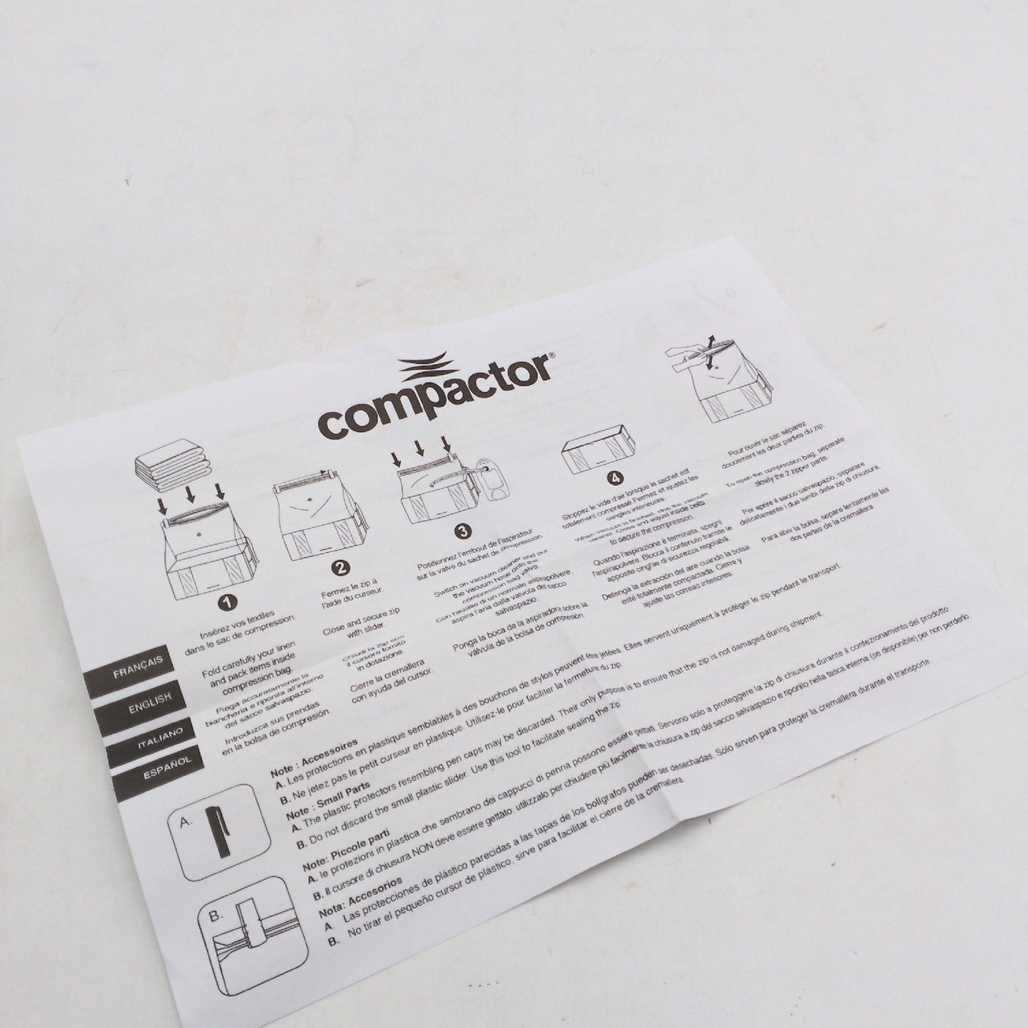Compactor Vacuum Box Life 3D Halbhart 45 x 65 x 15,5 cm Weiß Sparen Sie bis zu 75 %",