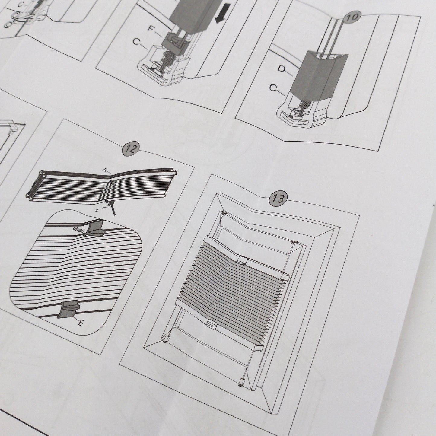 Sekey Plissee Jalousien Fenster Klemmfix Vliesstoff Sichtschutz ohne Bohren