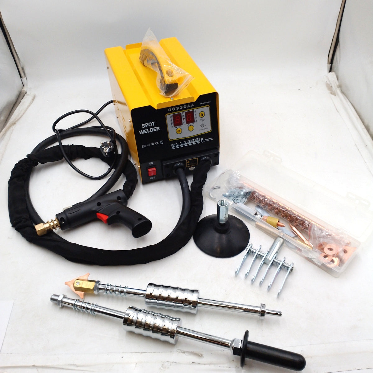 PLAYOCCAR 220V Karosserie Ausbeulspotter 3000W Spot Dent Puller Schweißer Reparatur Kit