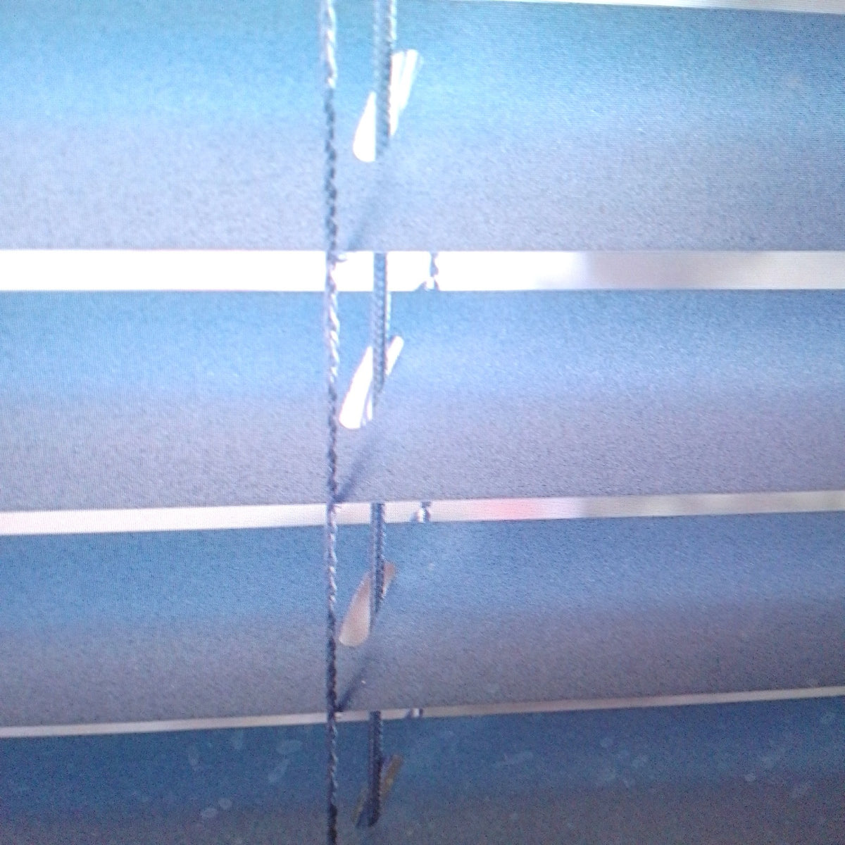 Deco Company Aluminium-Jalousien zum Anstecken Blau Silber 100 x 175 cm