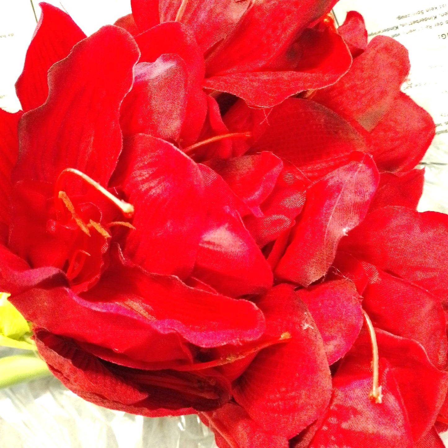 Flair Kunststielblume Deko Amaryllis naturgetreue Blüte Wohnaccess