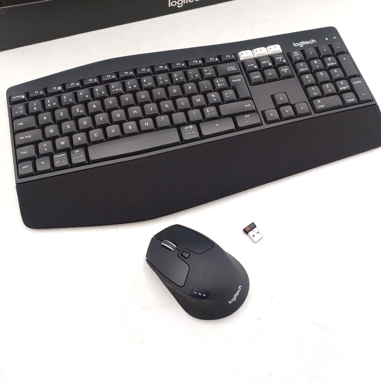 Logitech Tastatur und Maus Set Computer Zubehör MK850 Combo Kabellos Komfort