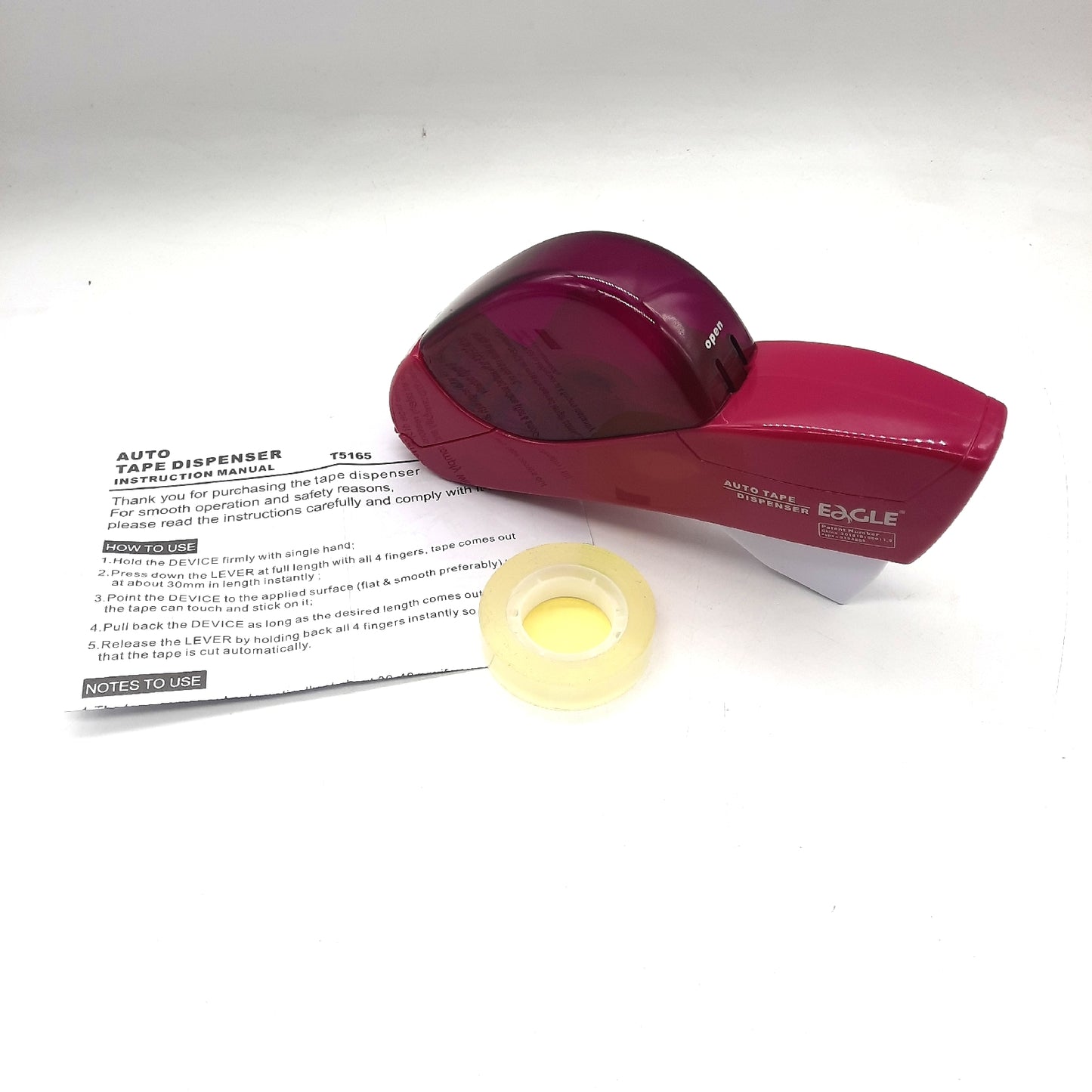Eagle Halbautomatischer Klebebandspender Bürobedarf Tape Dispenser Rollenbreite 12