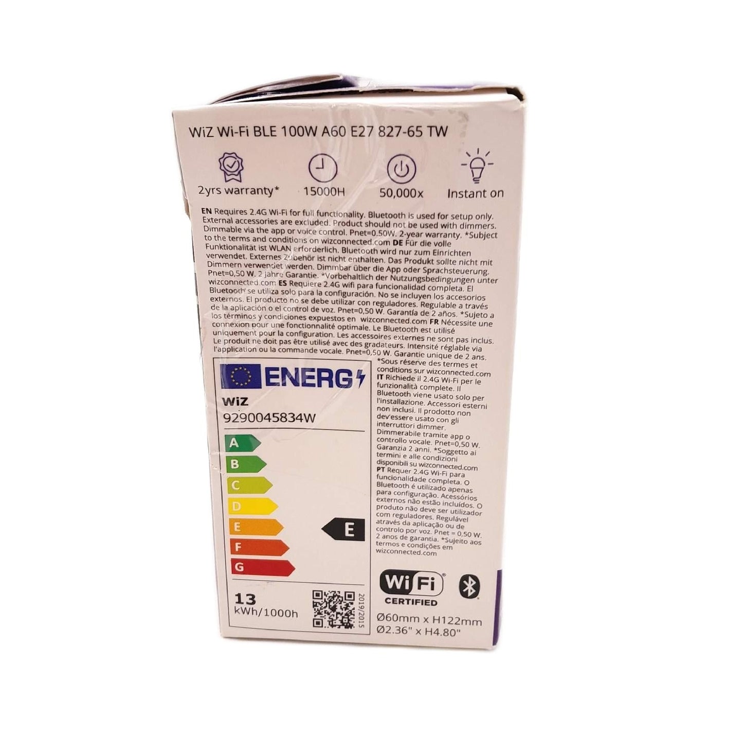 WiZ LED Lampe Beleuchtung A60 Tunable White E27 Sockel 100 Watt dim