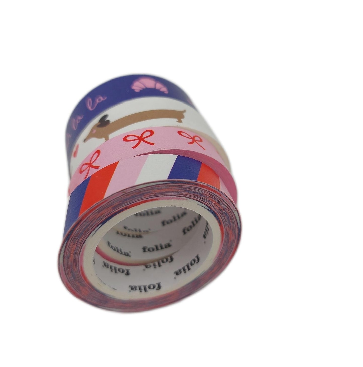 folia Washi Tape Bastelbedarf 26454 Parisienne Klebeband aus Reispap