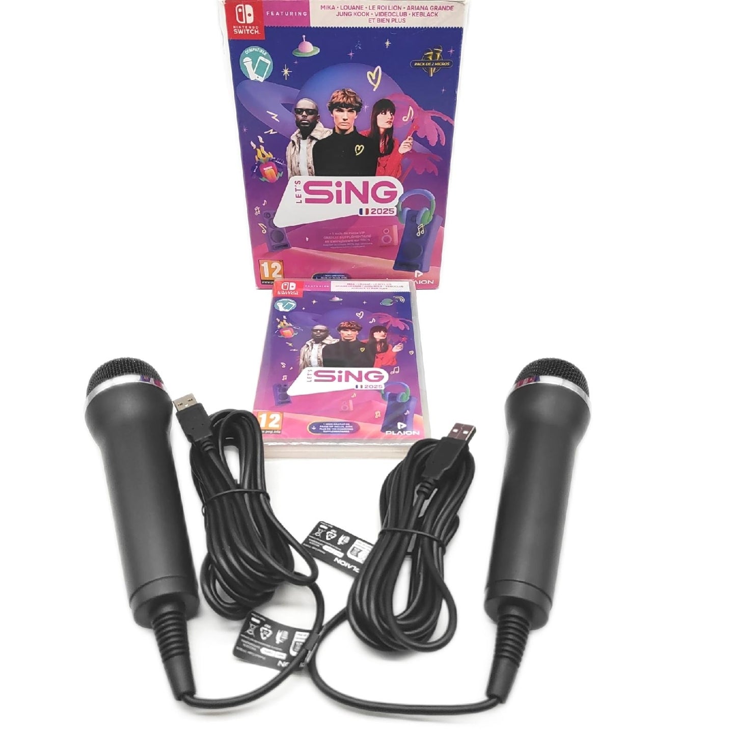 Lets Sing 2025 Nintendo Switch Spiel Unterhaltung 2 Mikrofone Partyspaß Karaoke
