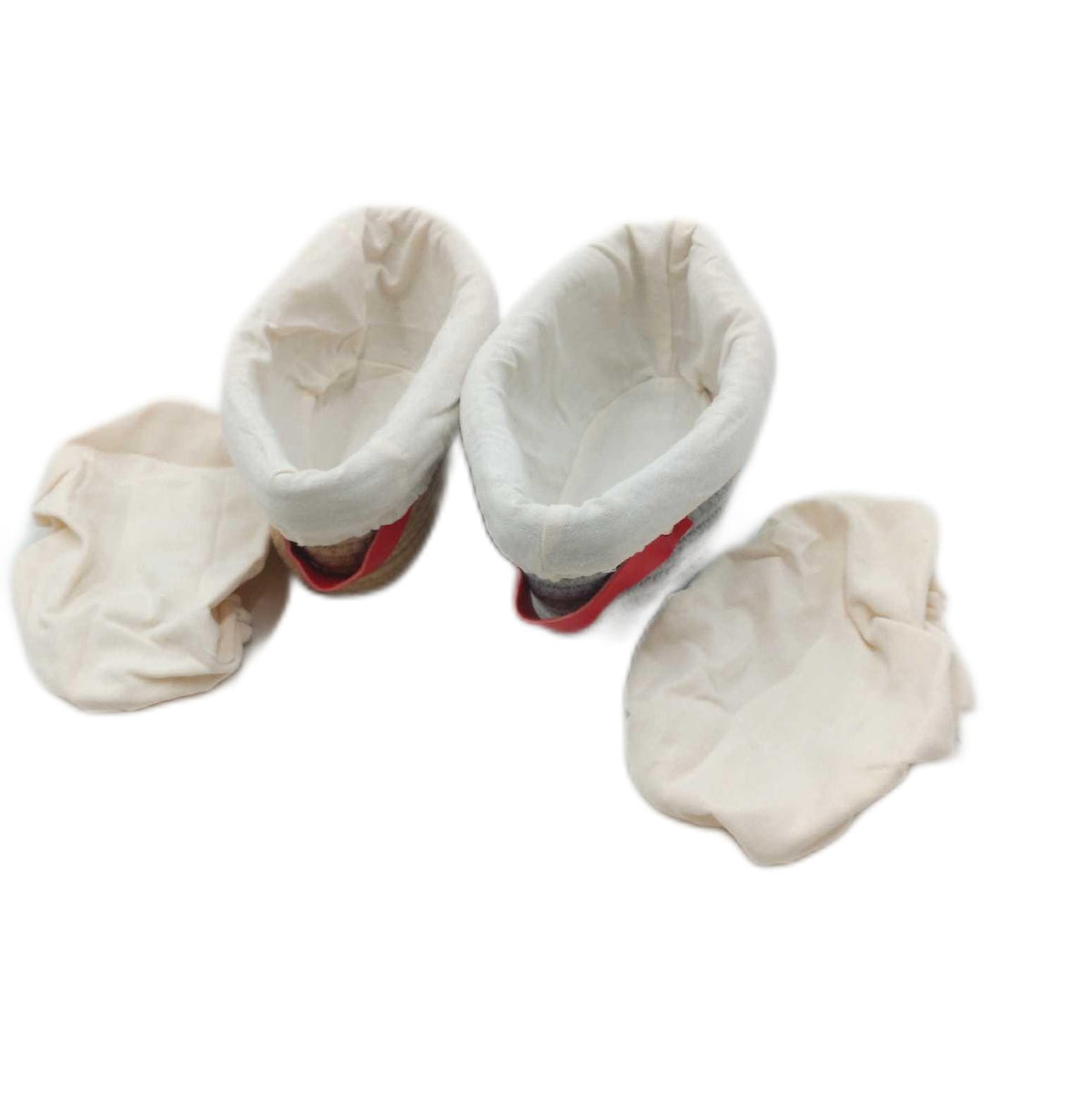 Unbekannt Garkorb Set 2 Stuck 26 cm Oval Garkorb Garkorb Bezug Deckel Sauerteigbrot