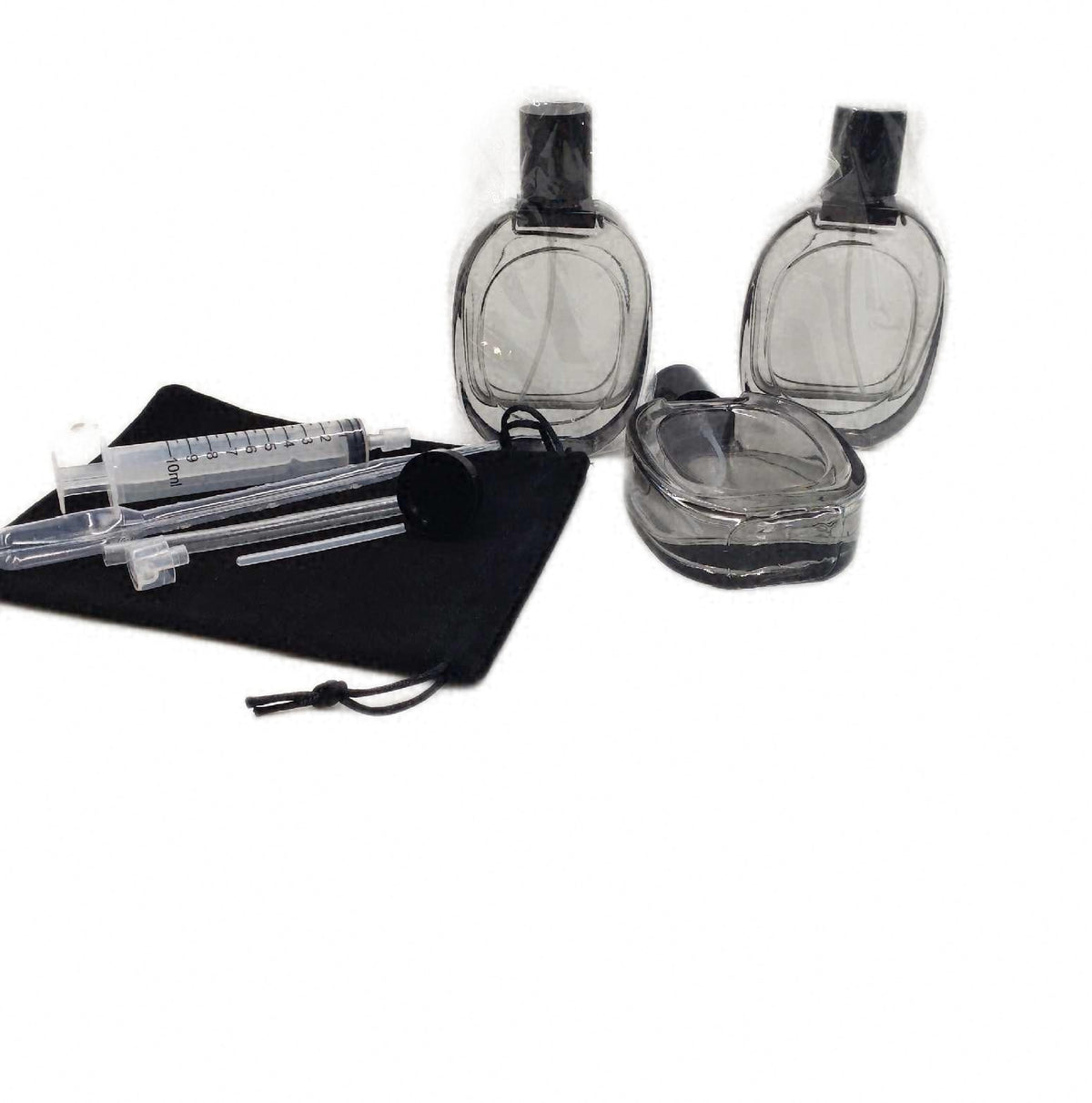Unbekannt mille 3 Stk Parfumzerstaeuber leer 50ml Parfum Flakon zum Befuellen Tasche