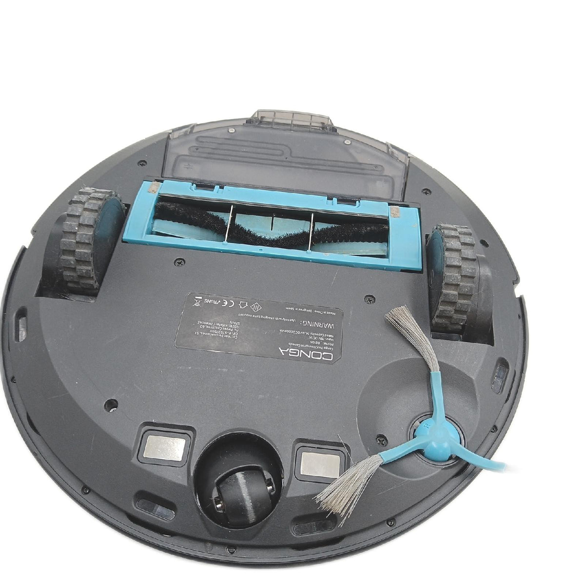 Cecotec Conga 7490 Immortal Genesis Roboterstaubsauger und Bodenwischer Lasernavigation 2600 Pa Autonomie 120 Mins multifunktionale Zentralbürste Wischmopp und Seitenbürste App