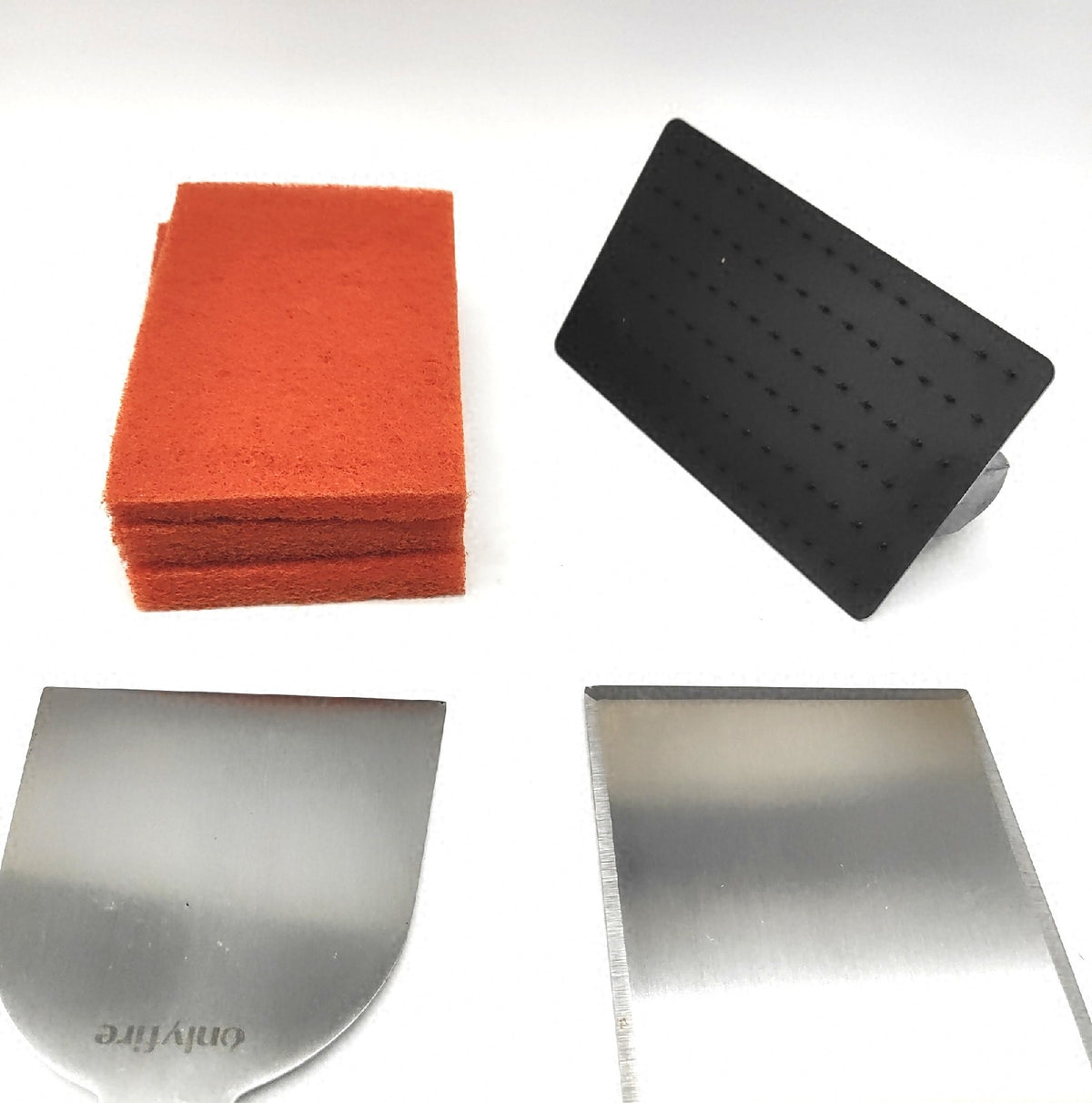 Onlyfire Plancha Grillplatte Set Edelstahl Grillplatte Gasgrill stark gebraucht BBQ Grillzubehör