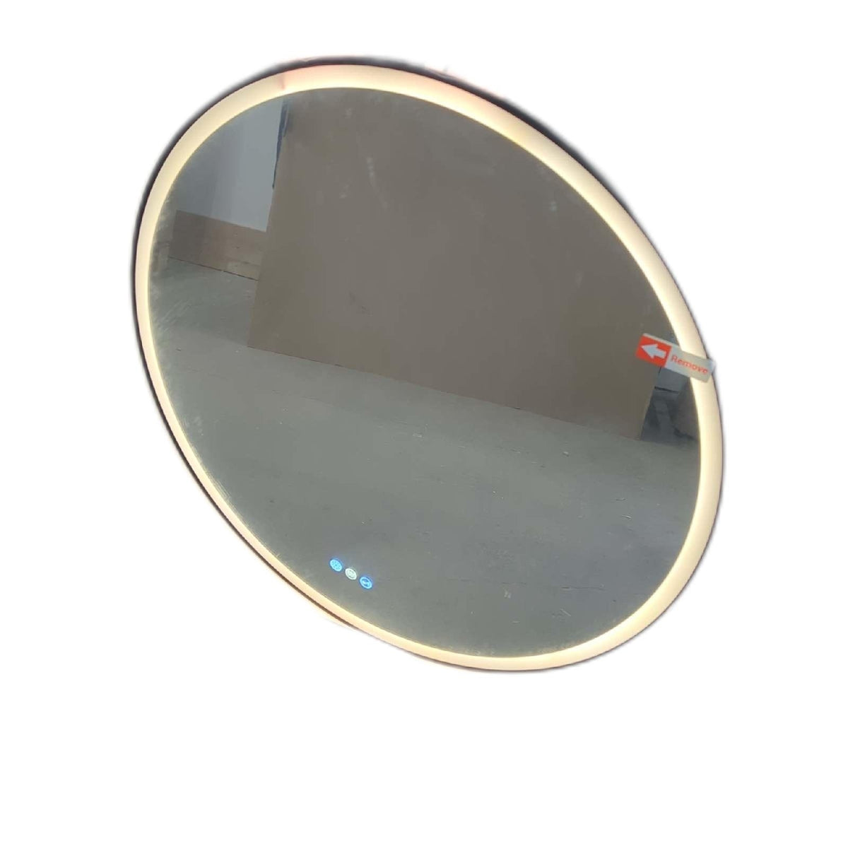 STARLEAD Badspiegel Badmöbel Rund 80cm Durchmesser LED Beleuchtung Bluetooth Design