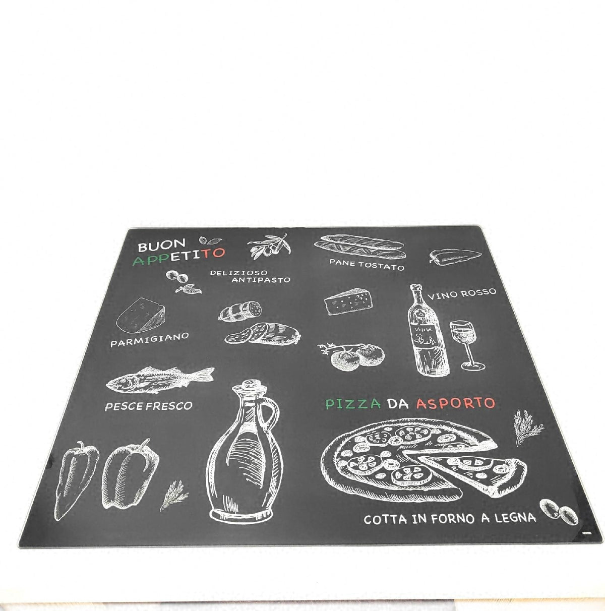 KESPER Multi Glasschneideplatte Ristorante 56x50 cm stabile Küchenunterlage robust langlebig
