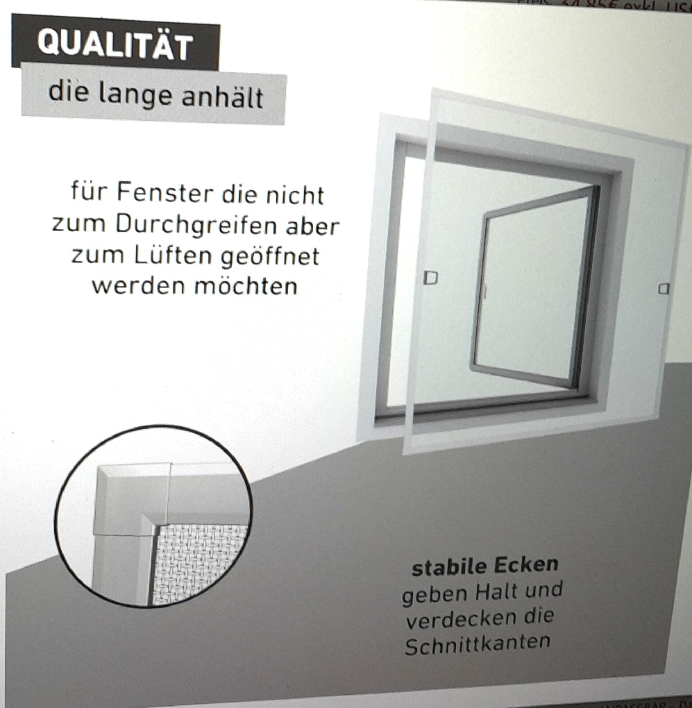 Windhager Insektenschutz Rahmenfenster Fliegengitter Basic Spannrahmenfenster
