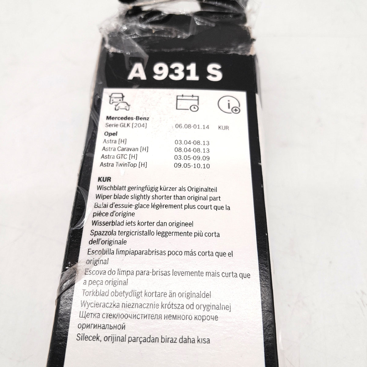 Bosch Scheibenwischer Autofrontscheibenersatz Set Aerotwin A931S langleb
