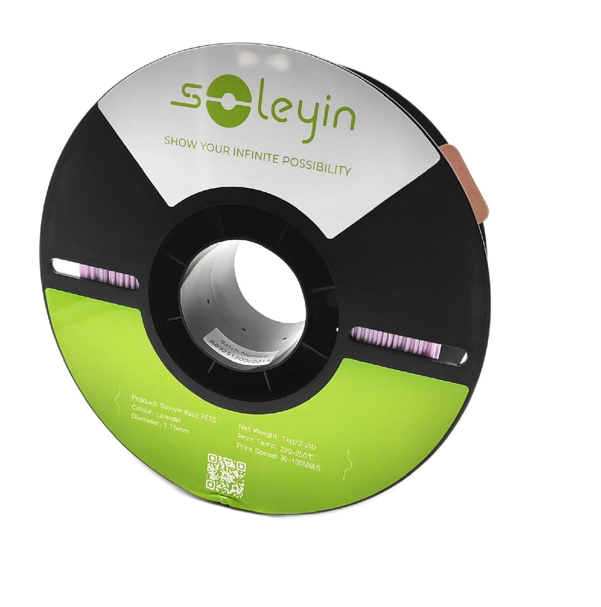 SOLEYIN Filament 3D Druck Zubehör PETG 175 mm kräftige leuchtende