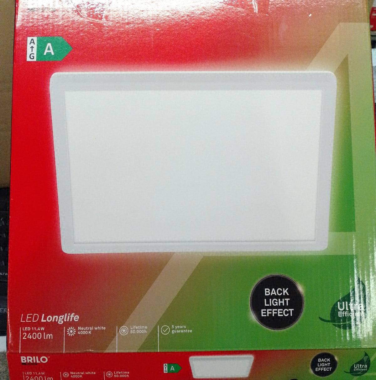 Briloner LED Deckenlampe EEK A 11W 2400 Lumen Flach Indirektes Licht Wohnzimmerlampe
