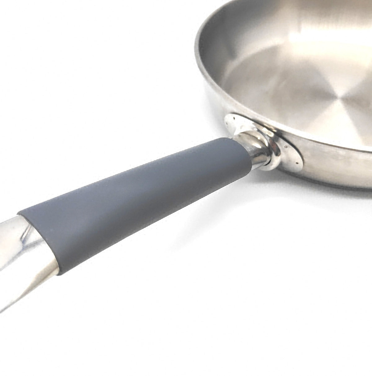 BRA Master Pfannen Set 20 24 28 cm Edelstahl Induktion mit Gummiertem Griff Pans Cookware