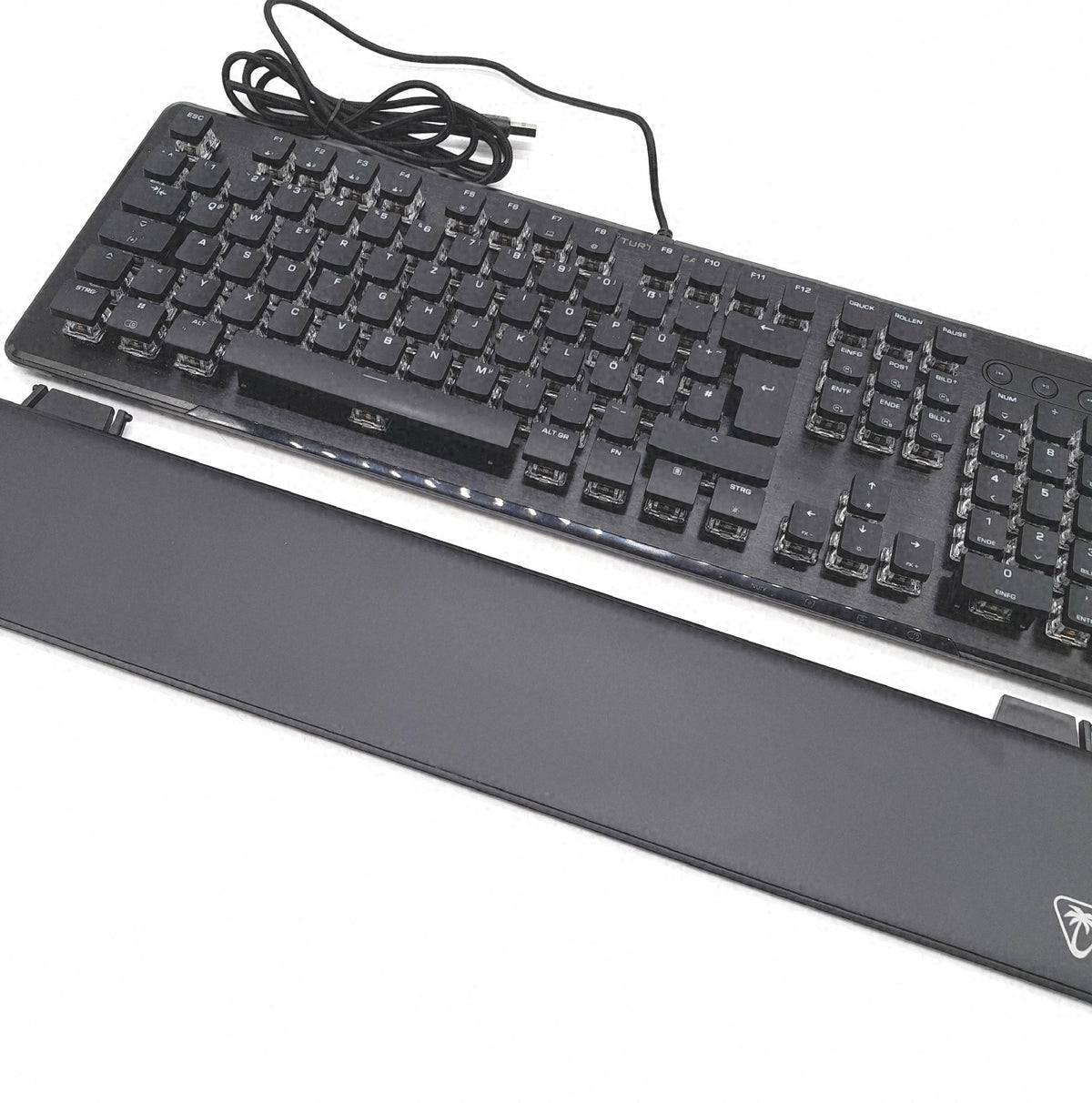 Turtle Vulcan II Tactile mechanische RGB Gaming Tastatur DE Layout leise Tasten Beleuchtung