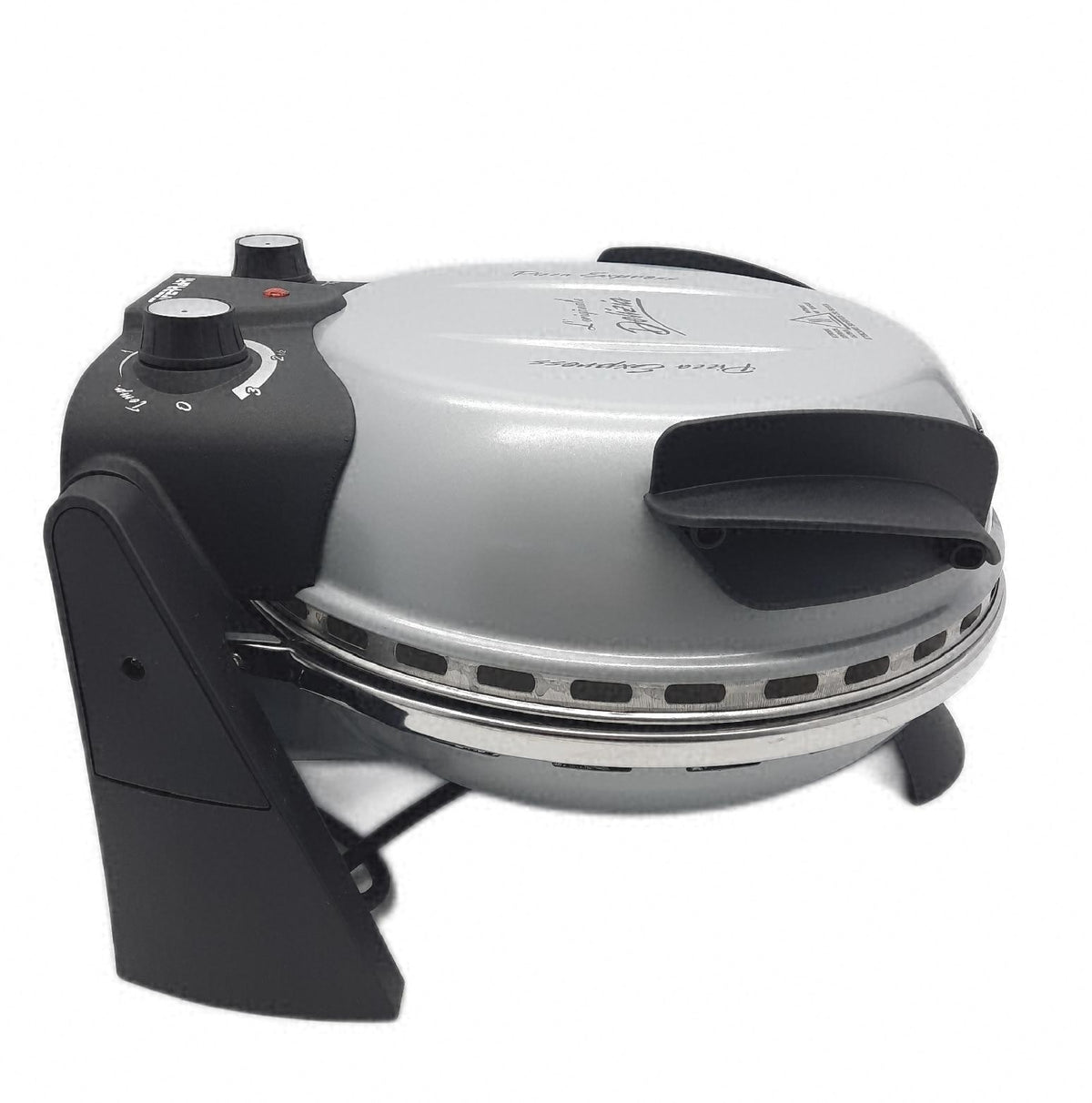 G3Ferrari elektrischer Pizzaofen Delizia G1000606 silber bis 400 Grad mit feuerf