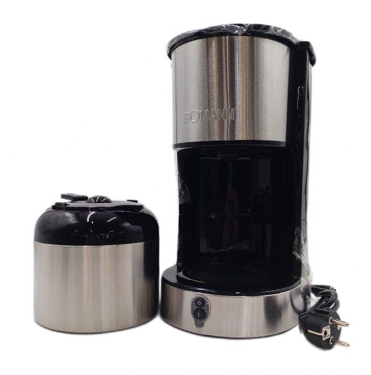 Bomann Kaffeemaschine Thermoskanne fuer 8 bis 10 Tassen Kaffee 12 Liter Fassungsvermoegen