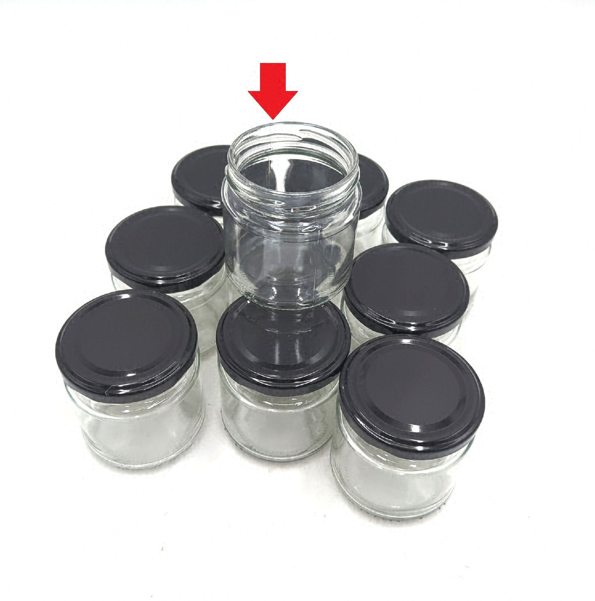KADAX 10er Set Einmachgläser 200 ml Twist Off Deckel 66