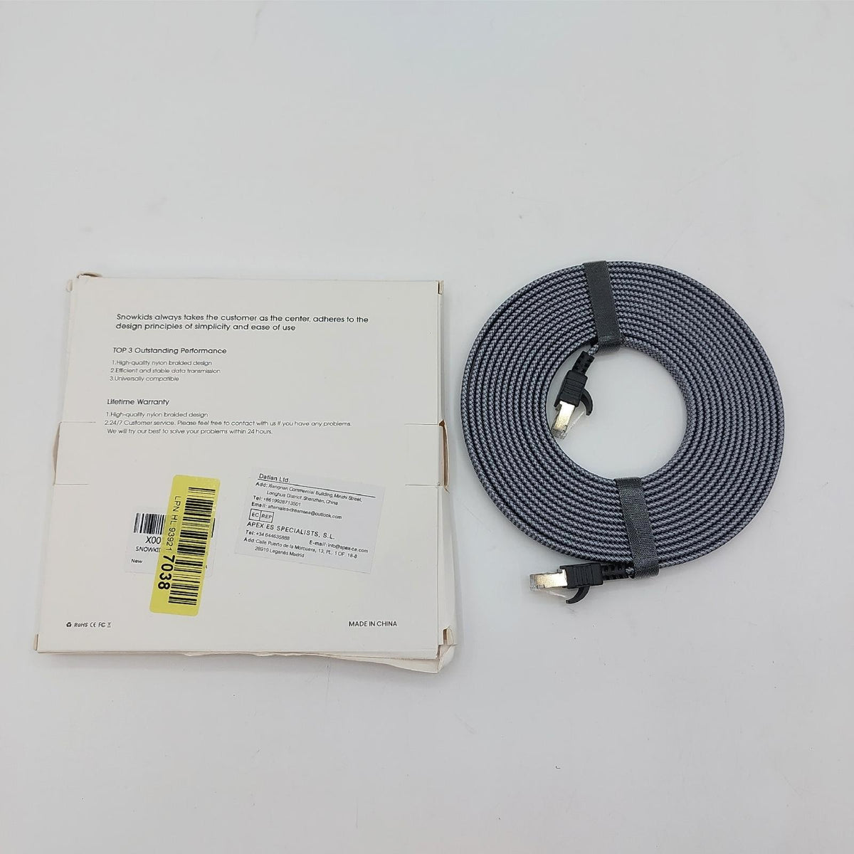 Snowkids Kabel Netzwerkkabel Cat 7 5m Hochgeschwindigkeit Internet Ethernet Anschluss