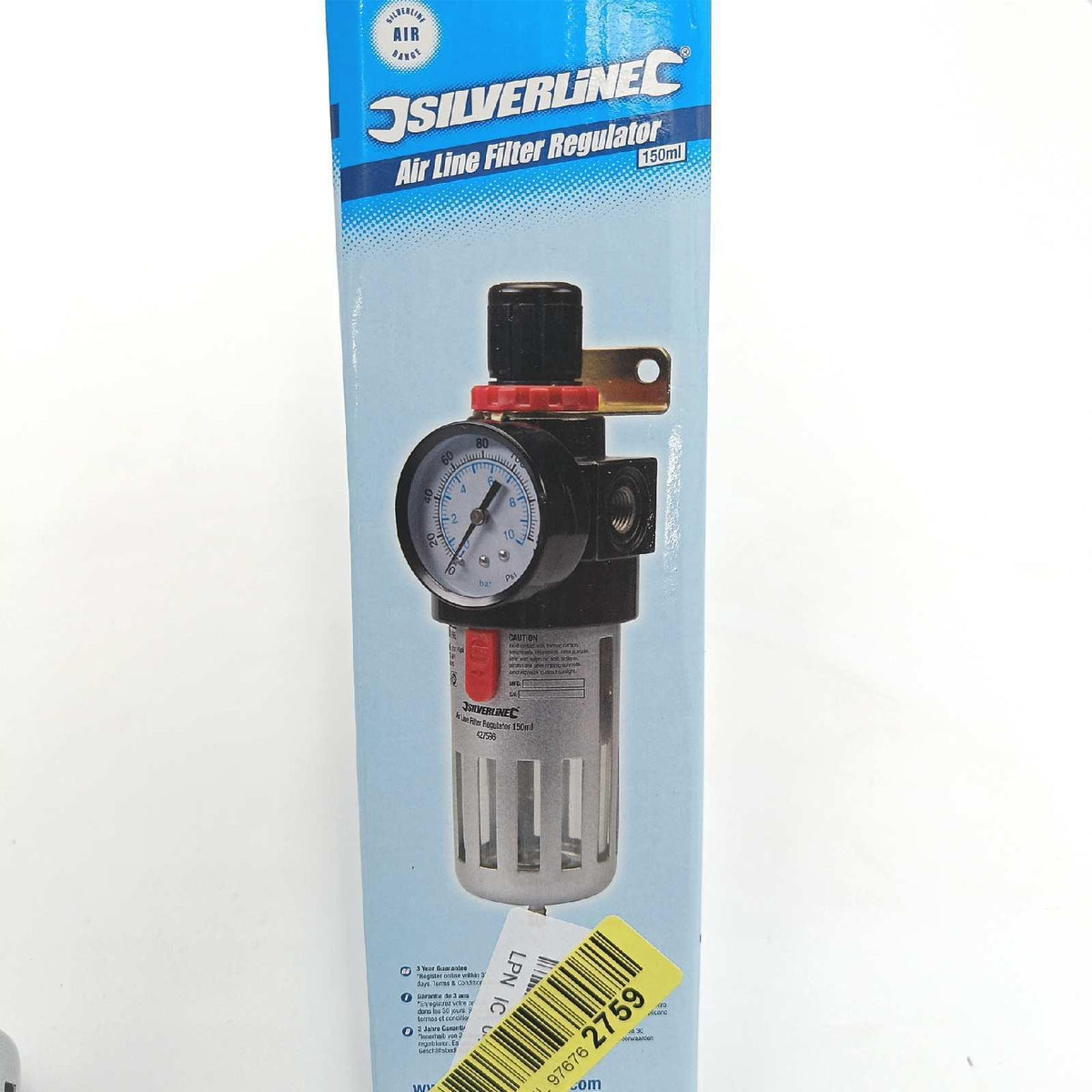 Silverline Air Line Filter-Regler 150ml - 427596
