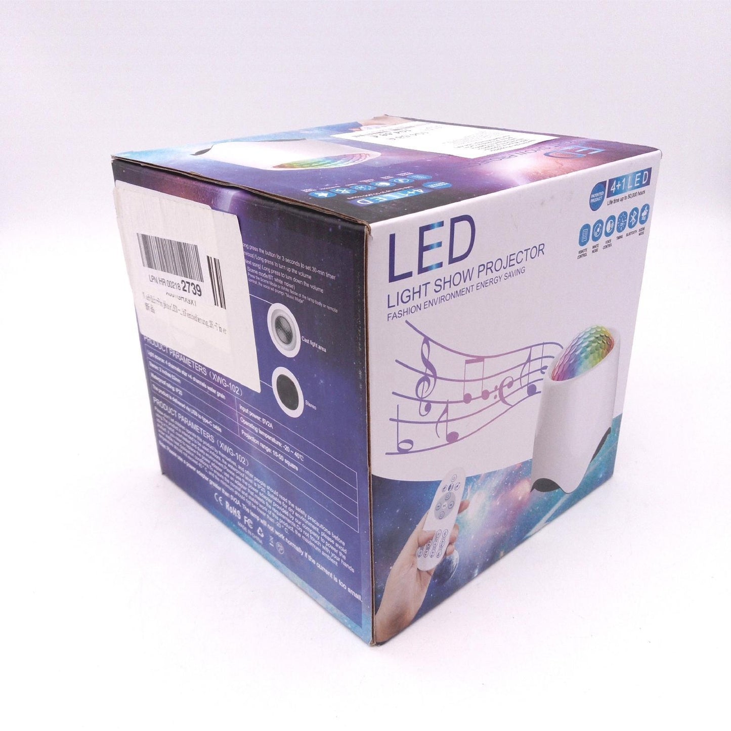 LED Wave Nachtlicht Projektor Stern Projektor Licht mit Fernbedienung für Schlafzimmer