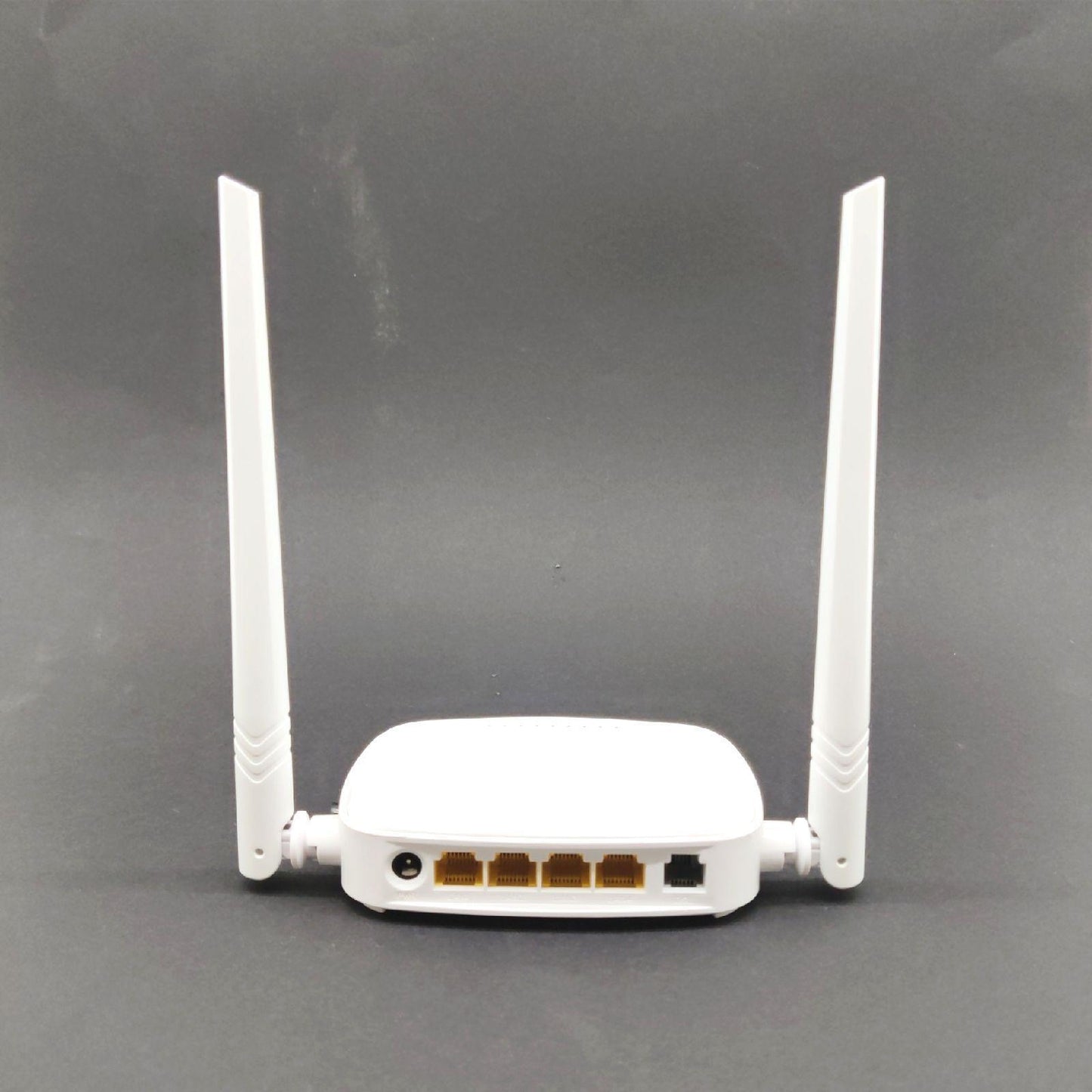 Tenda D301 N300 WLAN Router, Modem Router, 2.4GHz Single-Band, 2 * 5dBi Antennen, 4x10/100Mbps-LAN/WAN-Port, WPS, IPTV, WPA2, unterstützt ADSL2/2+ Standard, breitere Abdeckung, Weiß
