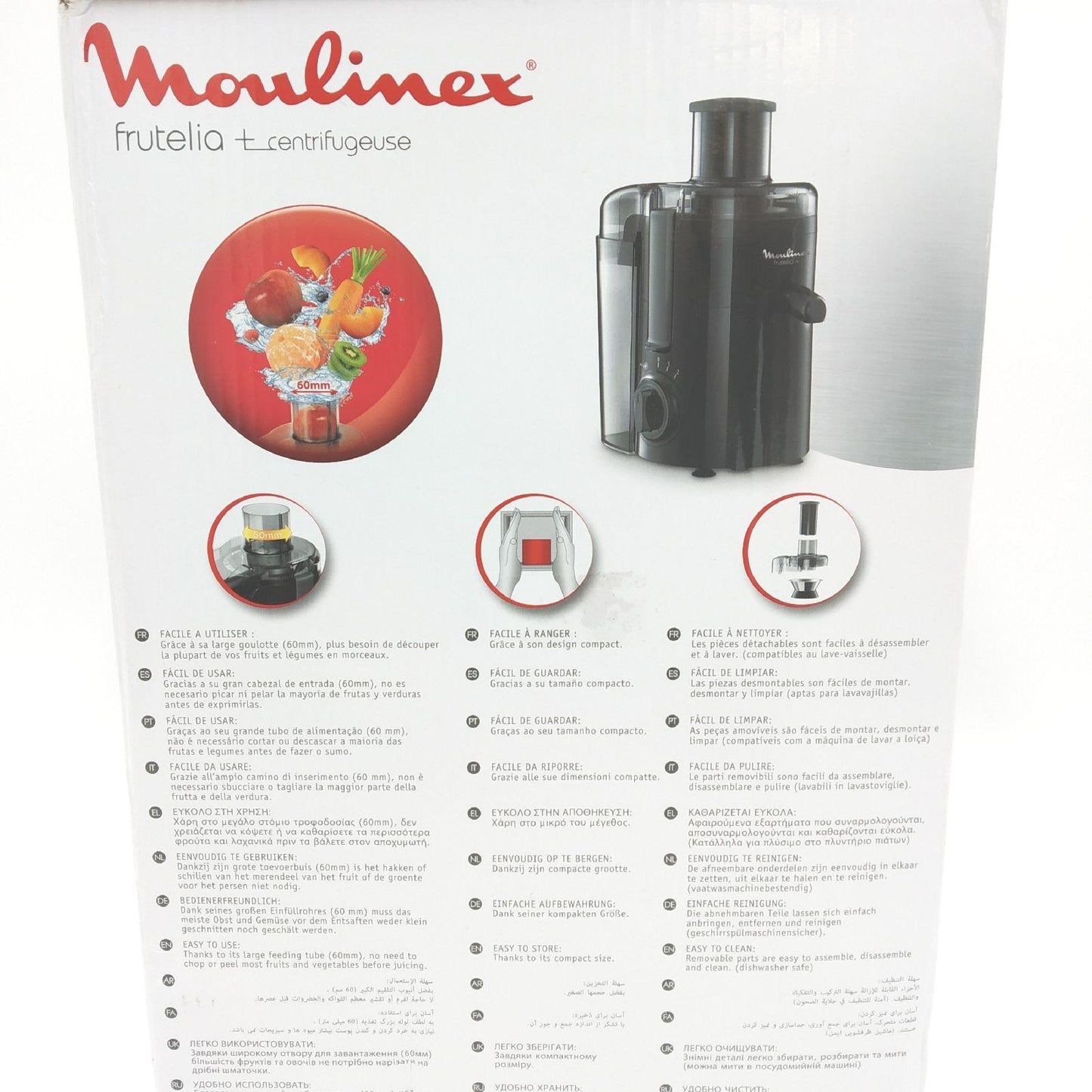 Moulinex Entsafter Küchengeräte Frutelia Plus Obst und Gemüse Vitamin C