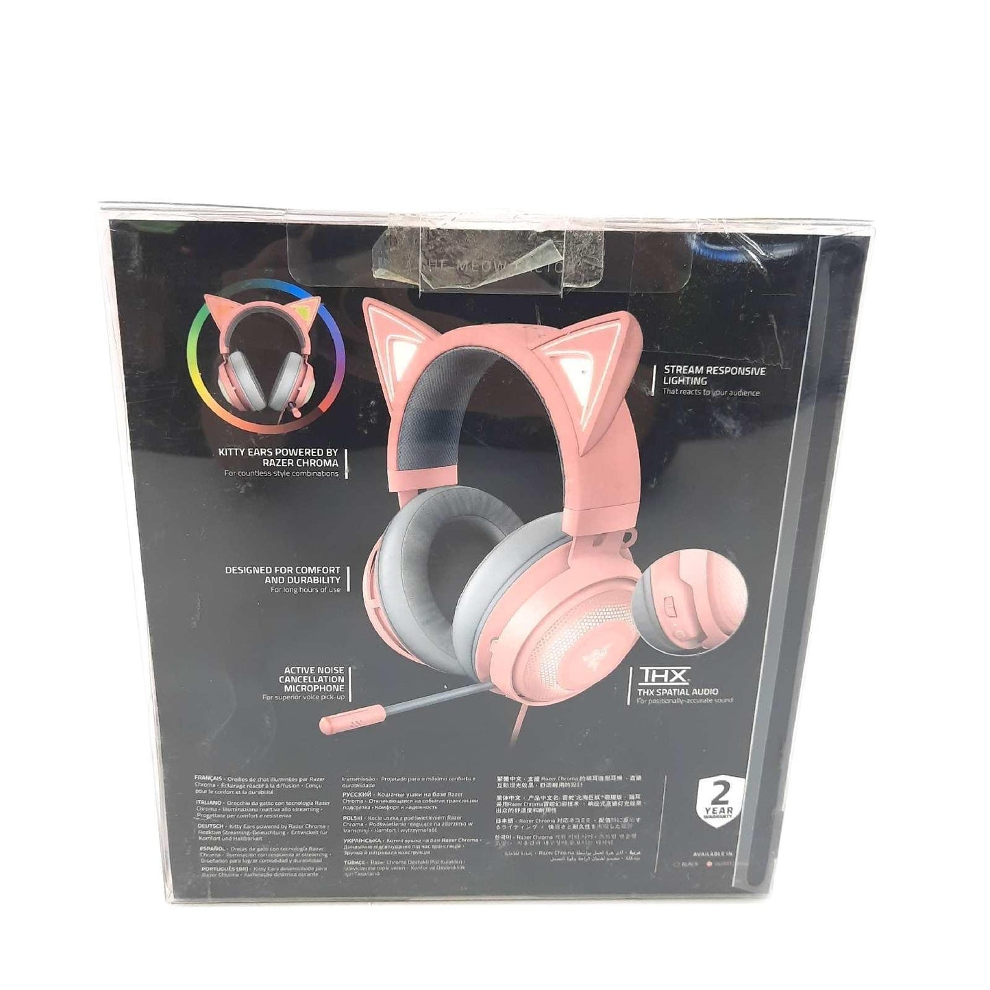 Razer Kraken Kitty Edition Gaming Headset Die Katze Ohr USB Gaming Head - Defekt