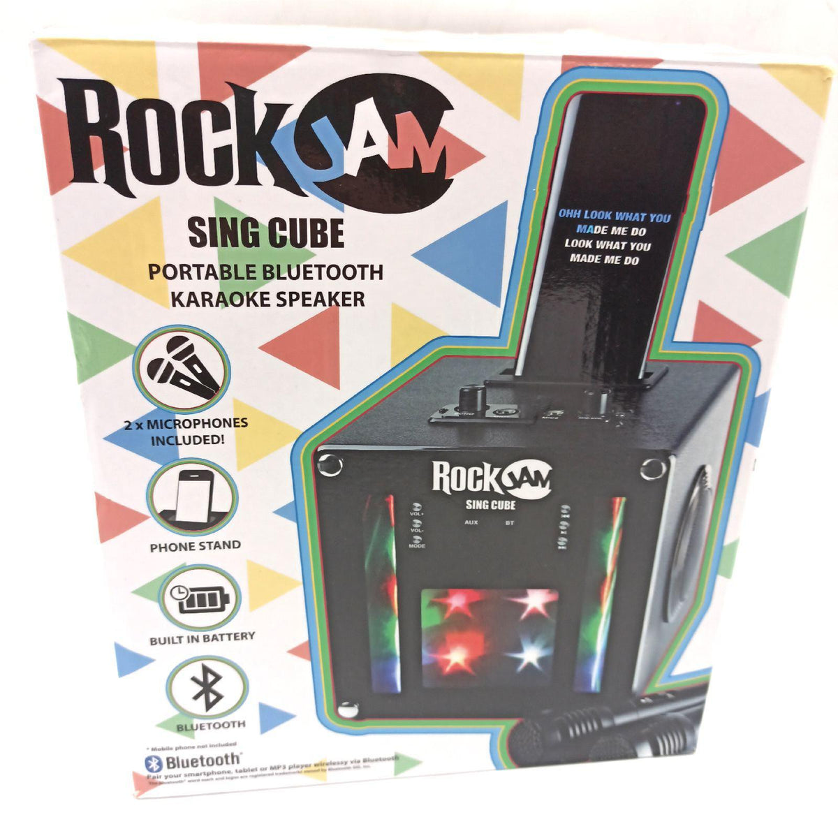 RockJam Karaoke Maschine Audiogeräte Singcube Bluetooth Verbindung wiederaufladbar leistungsstark