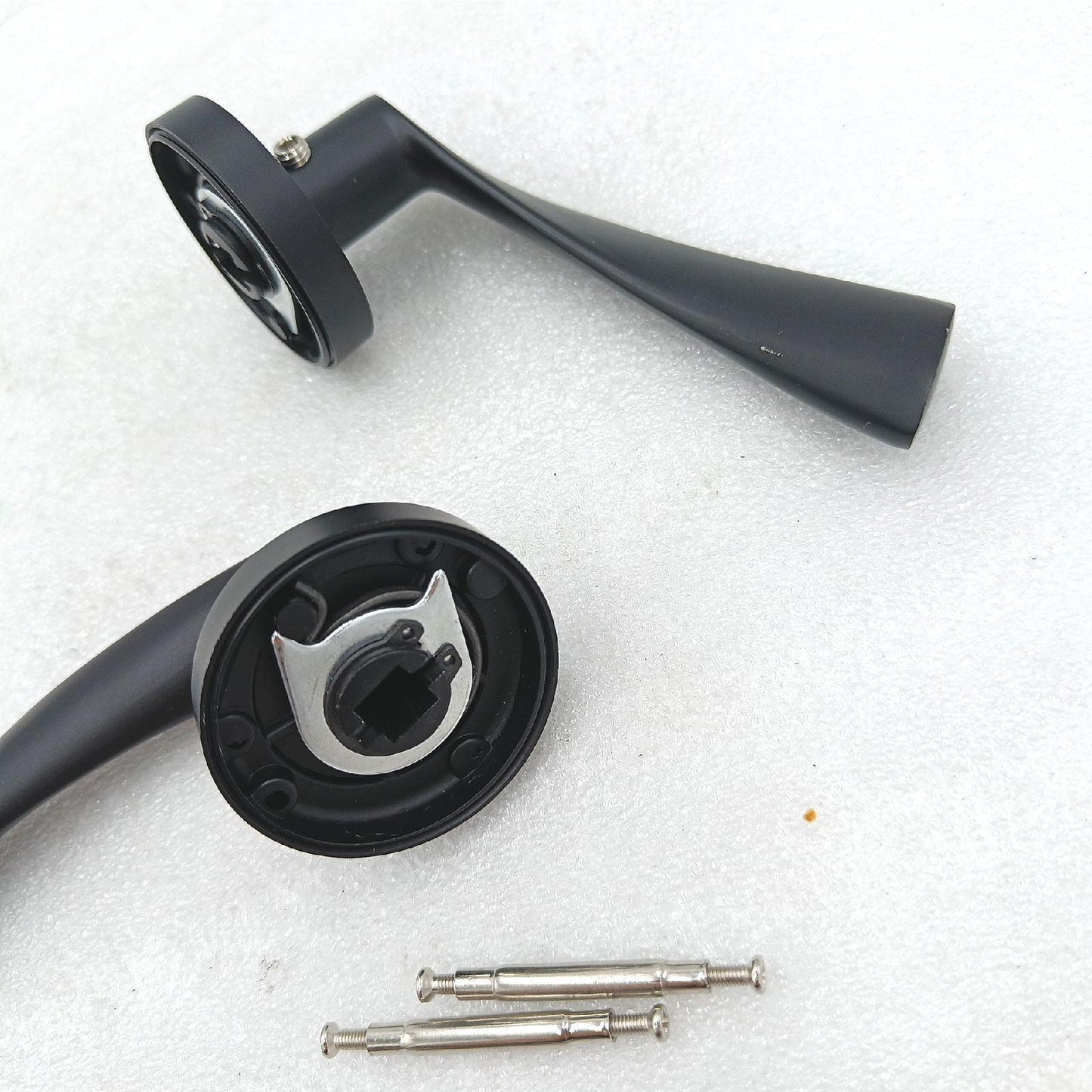 Jdel 5er-Pack schwarze Rosette Kurbel für Innentüren
