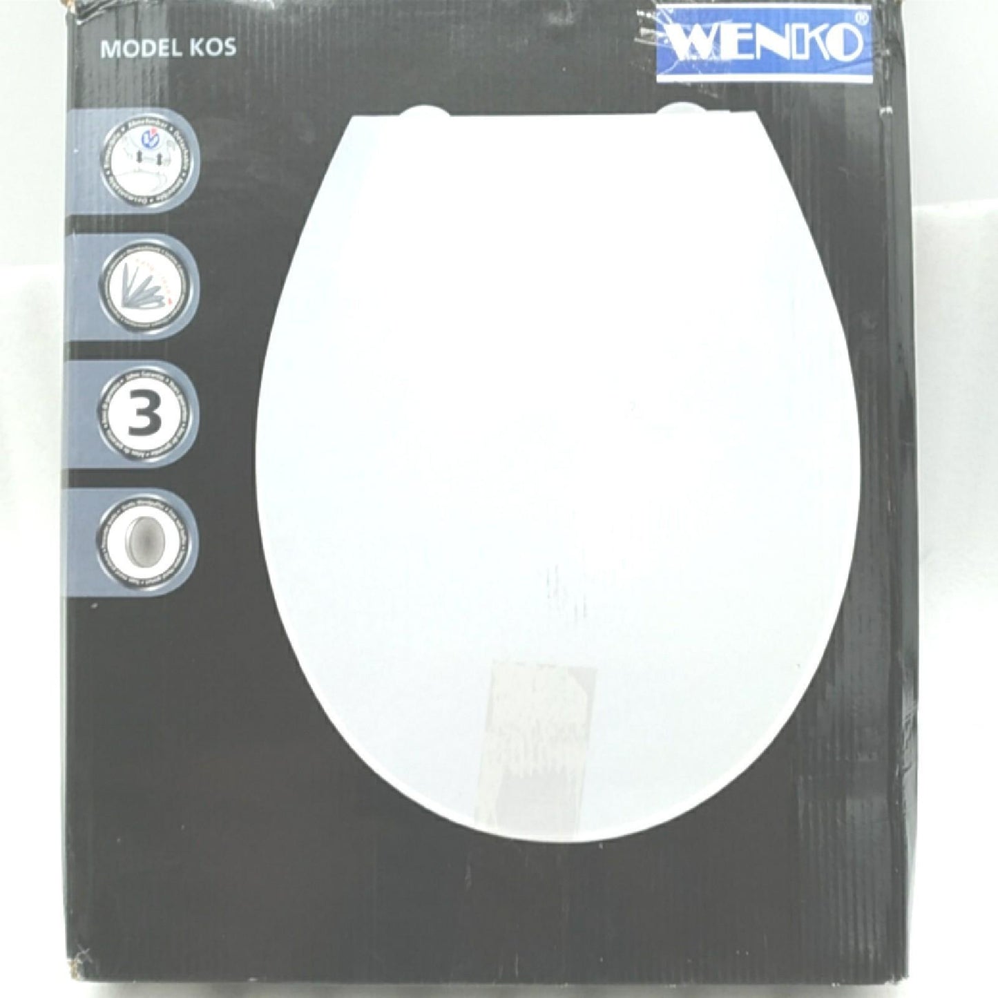 Wenko WC Sitz Zubehör Premium Kos Weiß Absenkautomatik Komfort Bad Ausstattung Toilettens