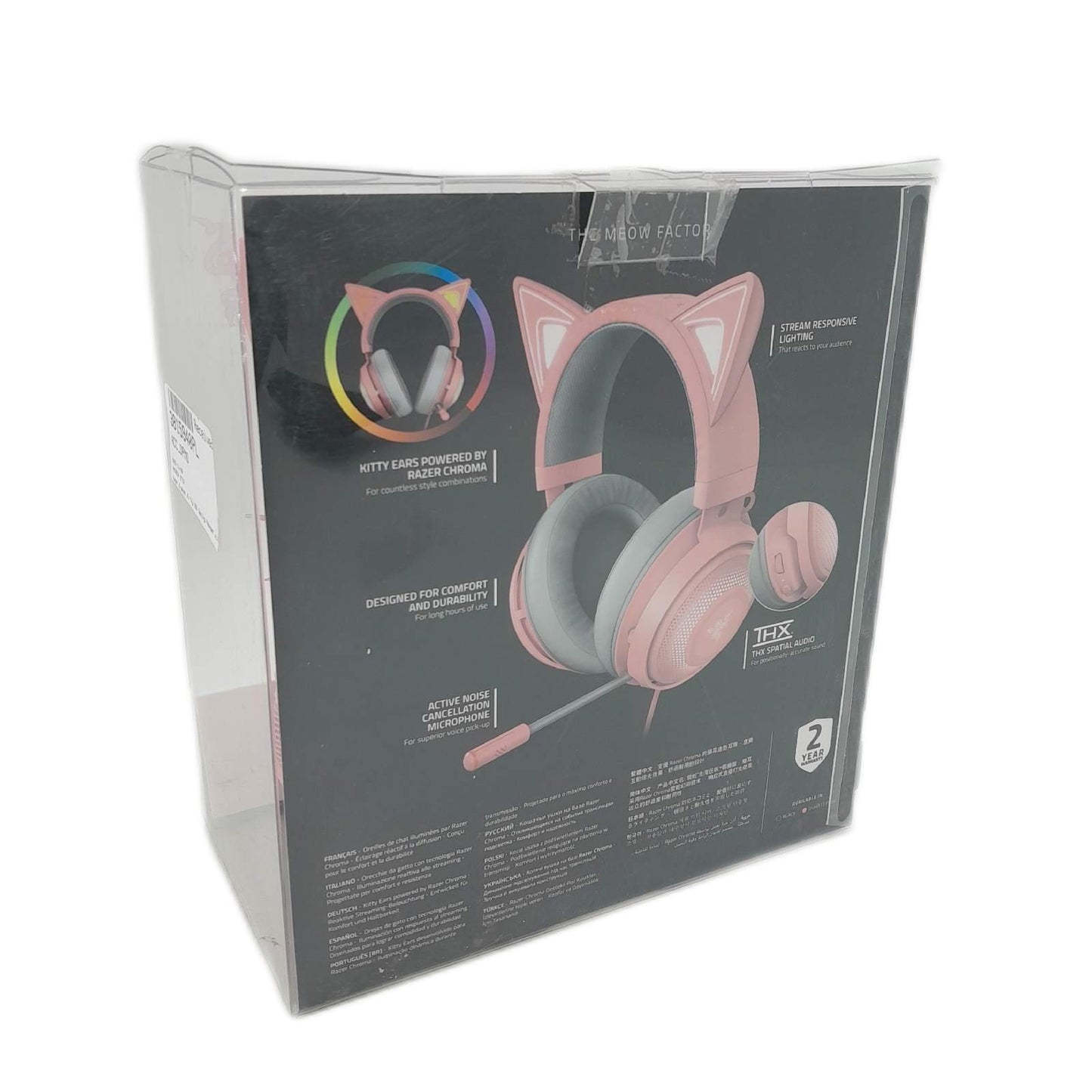 Razer Kraken Katze Rot Ohr USB Gaming Chrom Headset Gaming-Highlights