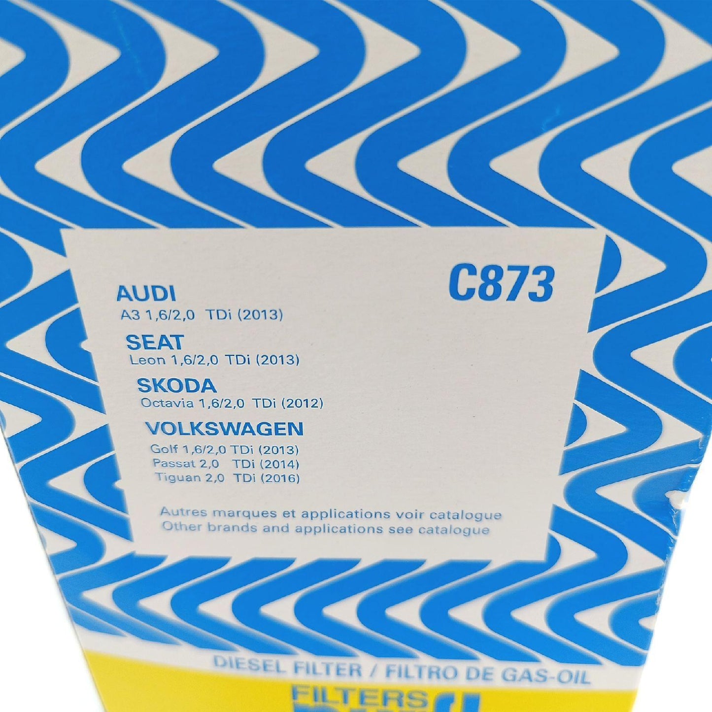 Purflux Kraftstofffilter Auto Ersatzteil C873 Kompatibel VW Golf VII Schrägheck
